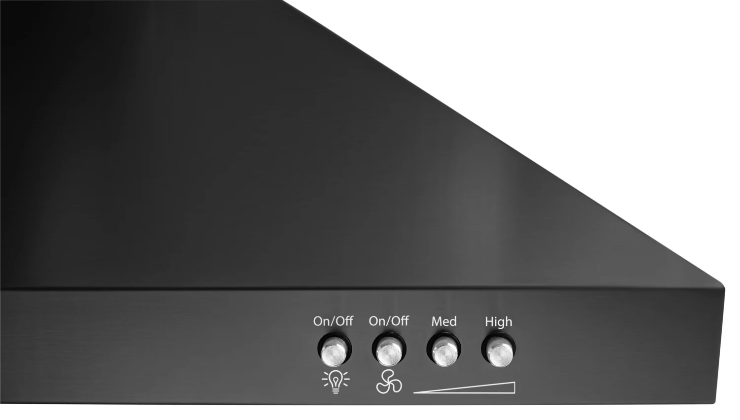 Whirlpool Black Stainless Steel 30" 400 CFM Canopy Wall-Mount Range Hood - WVW53UC0HV - Image 6