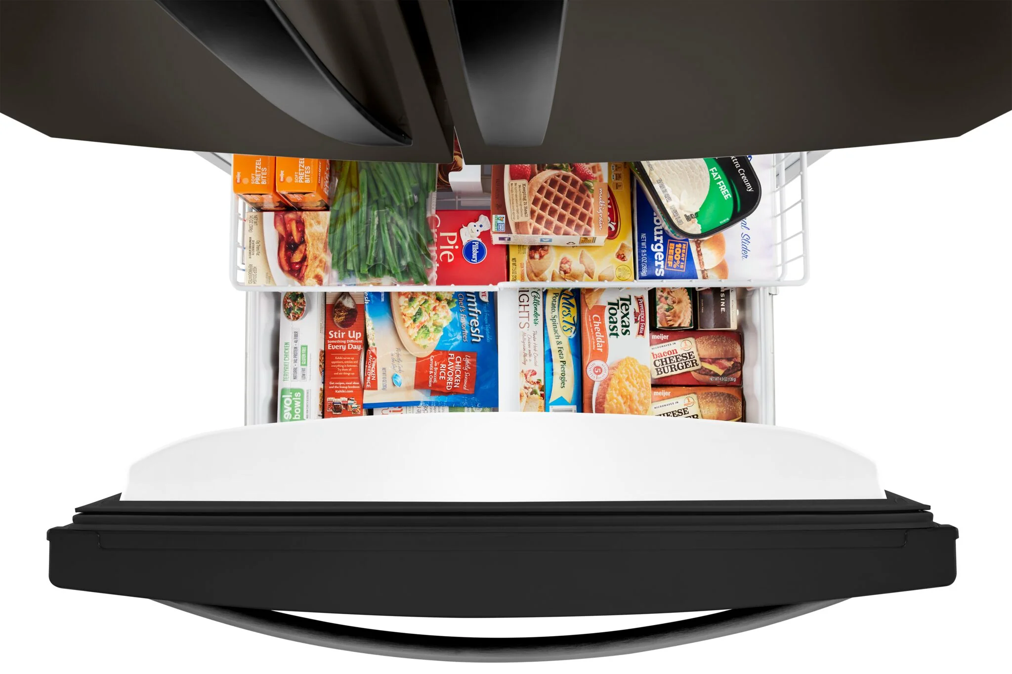 Whirlpool 32.75" 22.1 Cu. Ft. Black Stainless Steel French Door Refrigerator - WRFF5333PV - Image 3