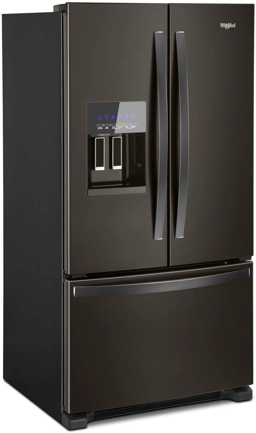 Whirlpool Black Stainless Steel French Door Refrigerator (25 Cu. Ft.) - WRF555SDHV - Image 2