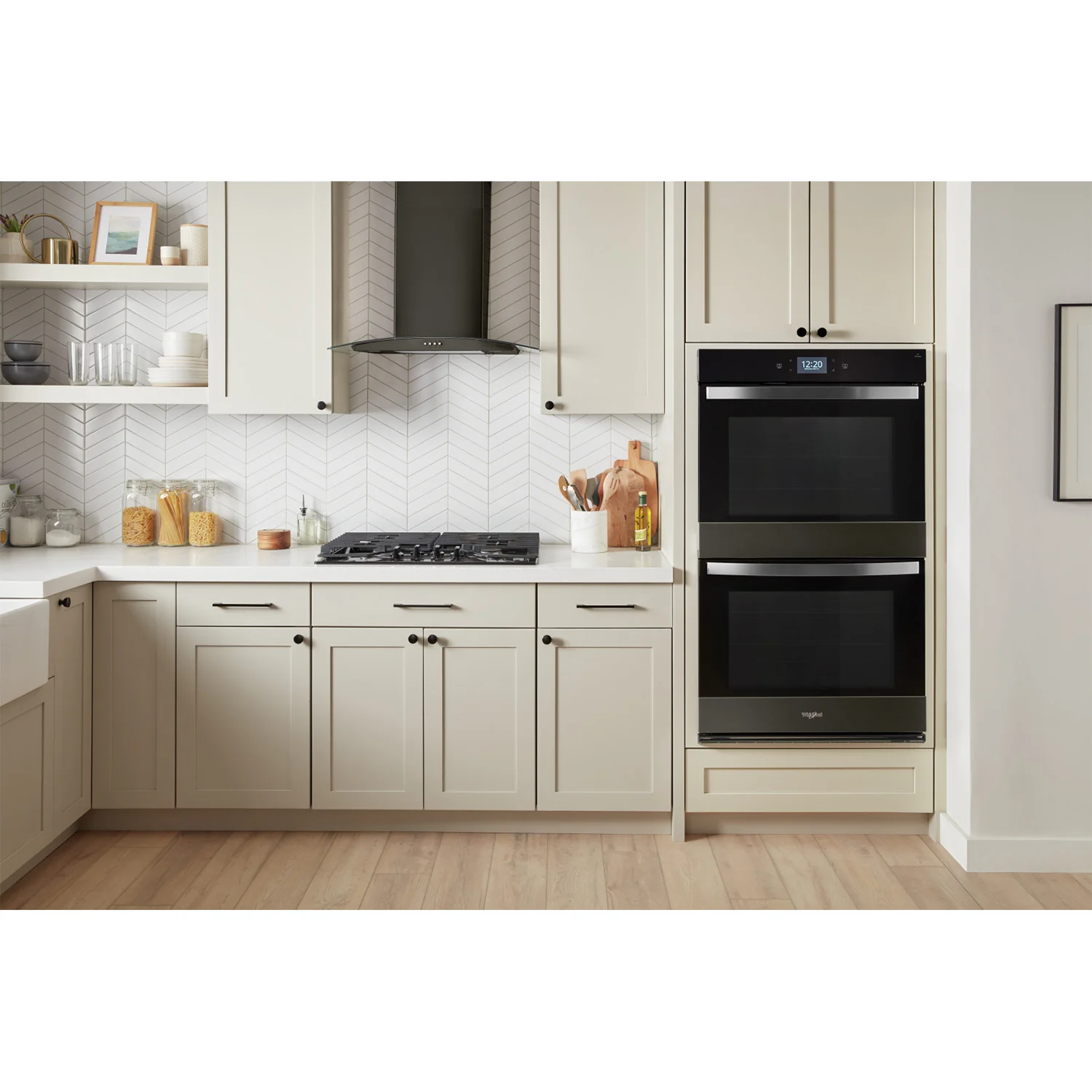 Whirlpool Black Stainless Steel Smart Double Wall Oven with PrintShield™ Finish (10.00 Cu Ft) - WOED7030PV - Image 7