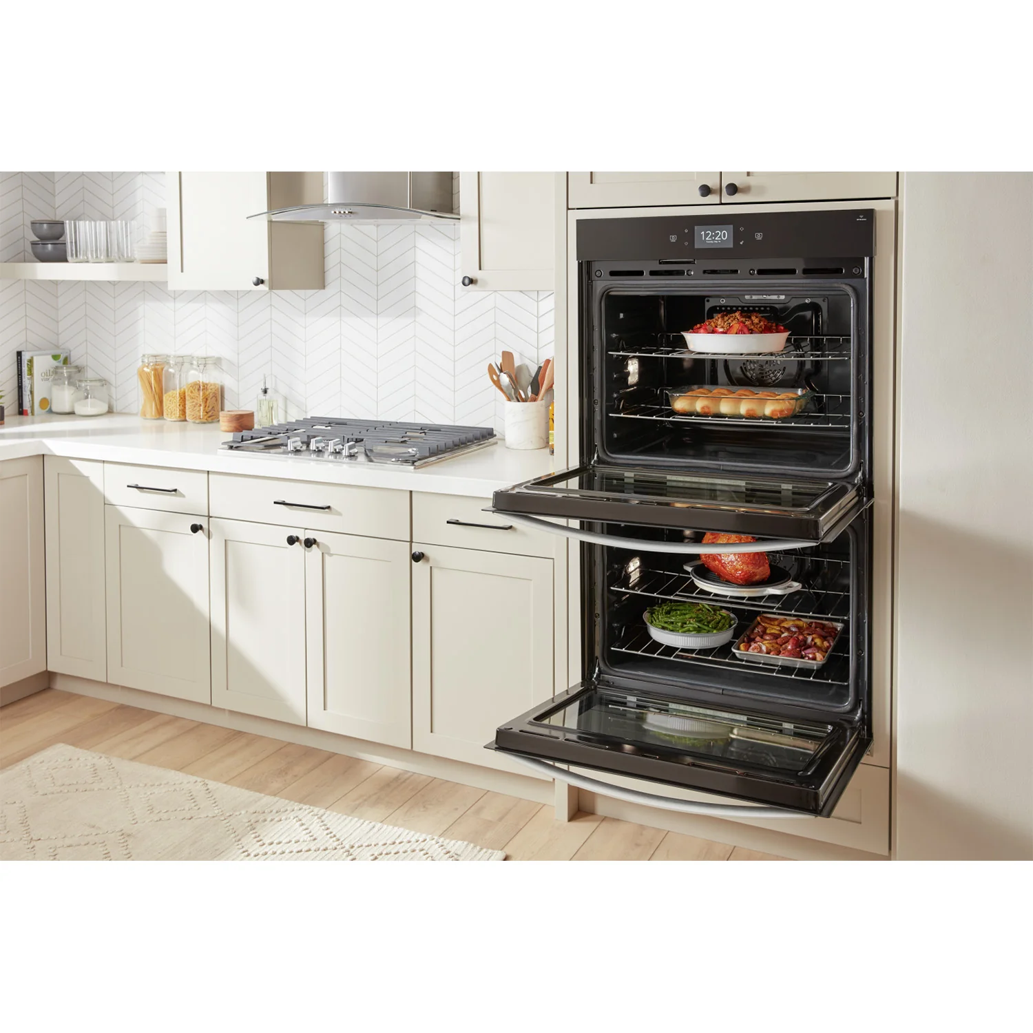 Whirlpool Black Stainless Steel Smart Double Wall Oven with PrintShield™ Finish (10.00 Cu Ft) - WOED7030PV - Image 8