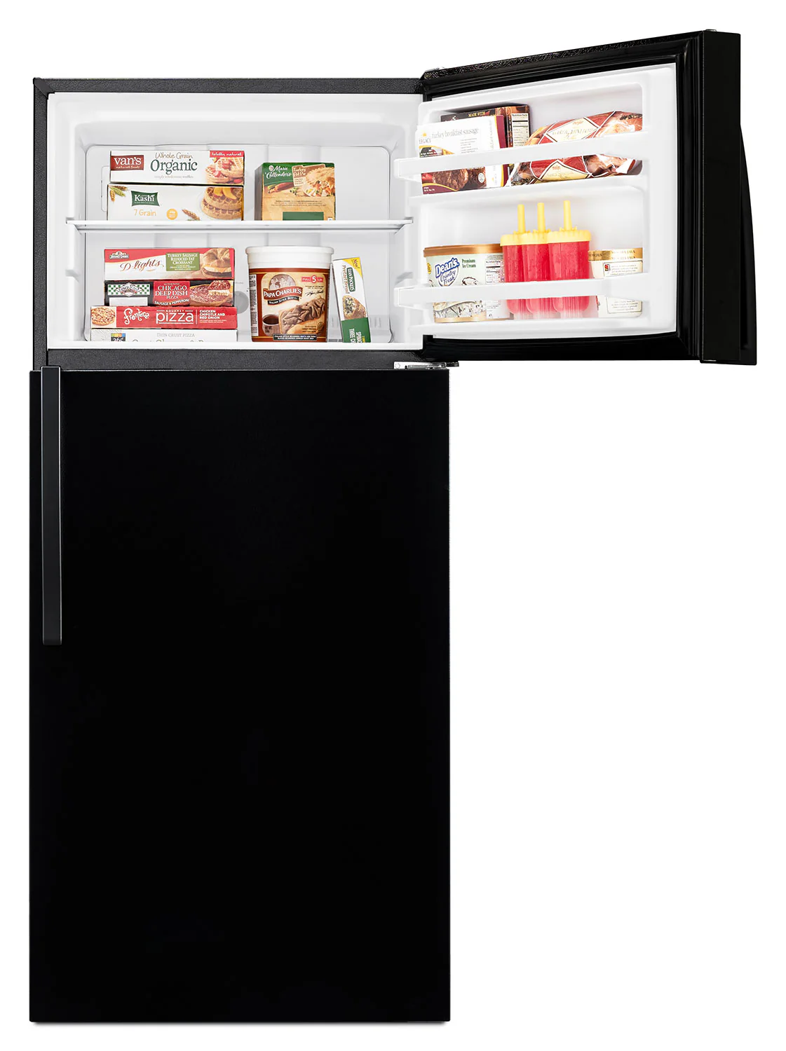 Whirlpool 28" 14.3 Cu. Ft. Black Top-Freezer Refrigerator - WRT314TFDB - Image 5