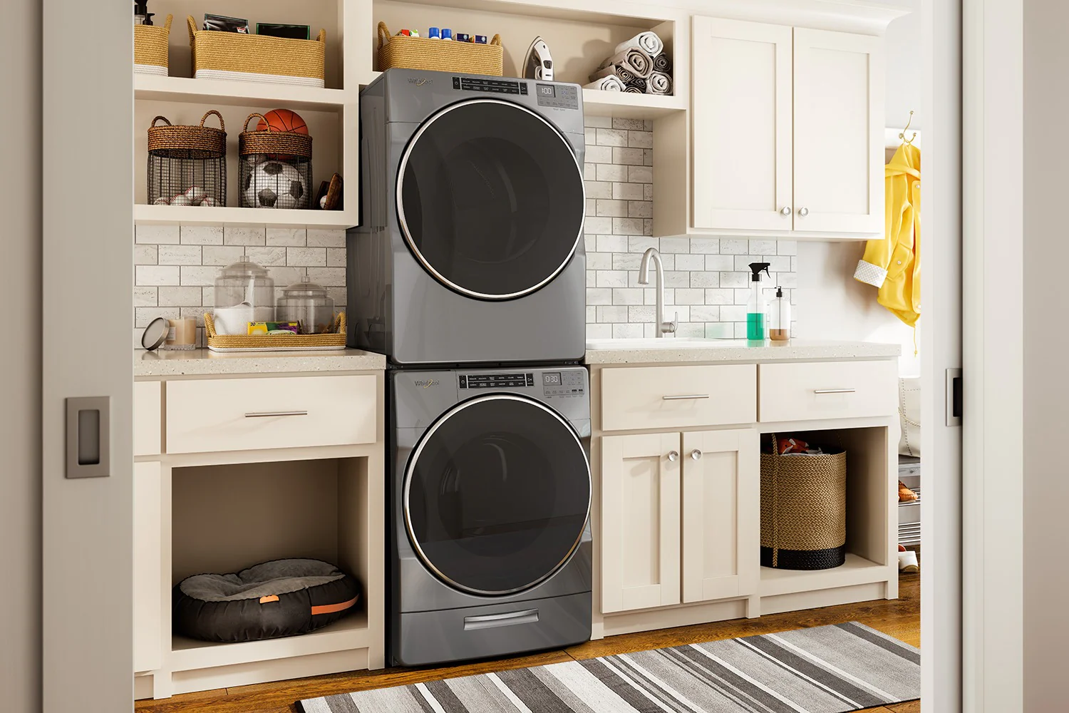 Whirlpool Chrome Shadow Front-Load Washer (5.8 cu. ft.) & Electric Dryer (7.4 cu. ft.) - WFW8620HC/YWED8620HC - Image 3