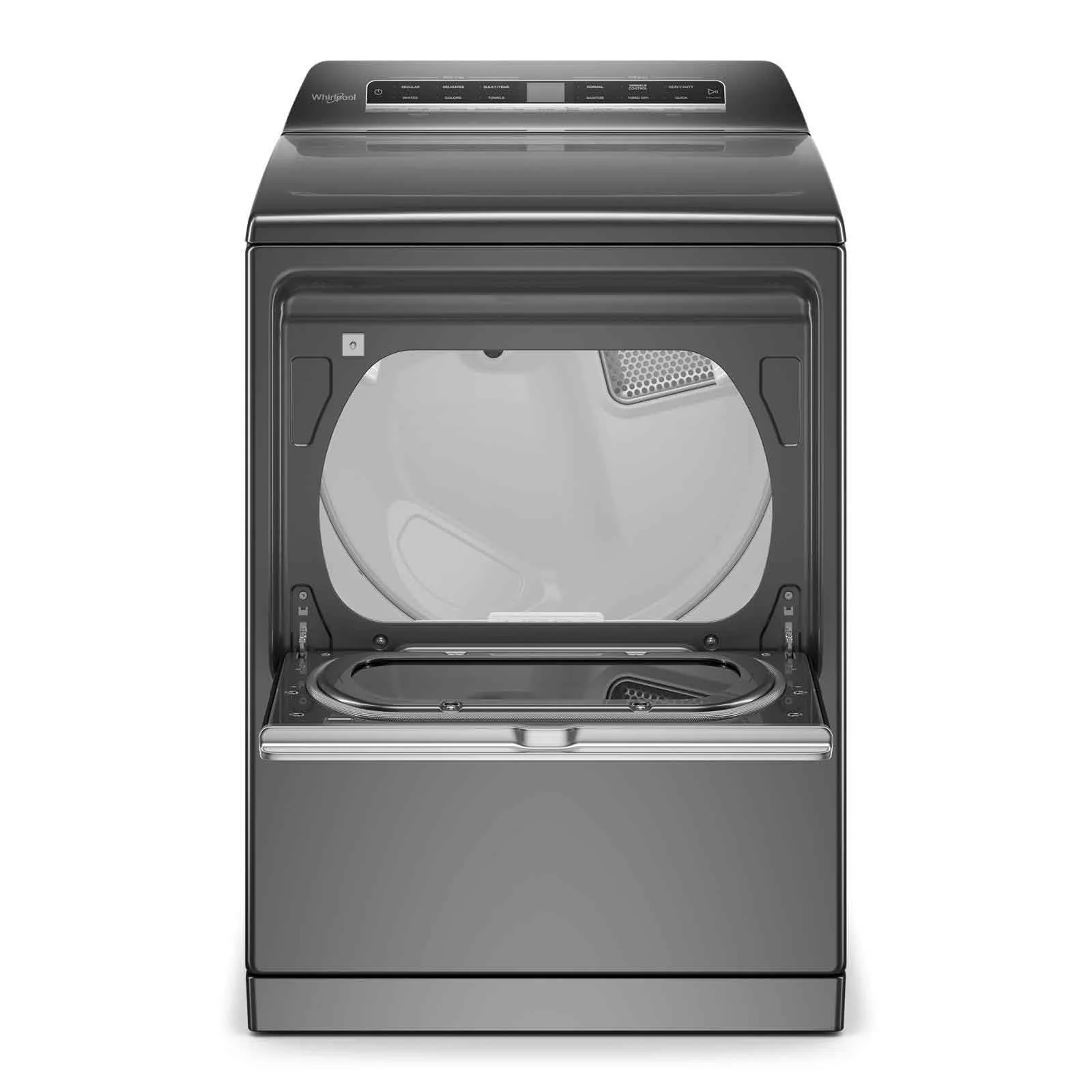 Whirlpool Chrome Shadow Smart Electric Dryer with Steam (7.4 cu.ft.) - YWED7120HC - Image 3