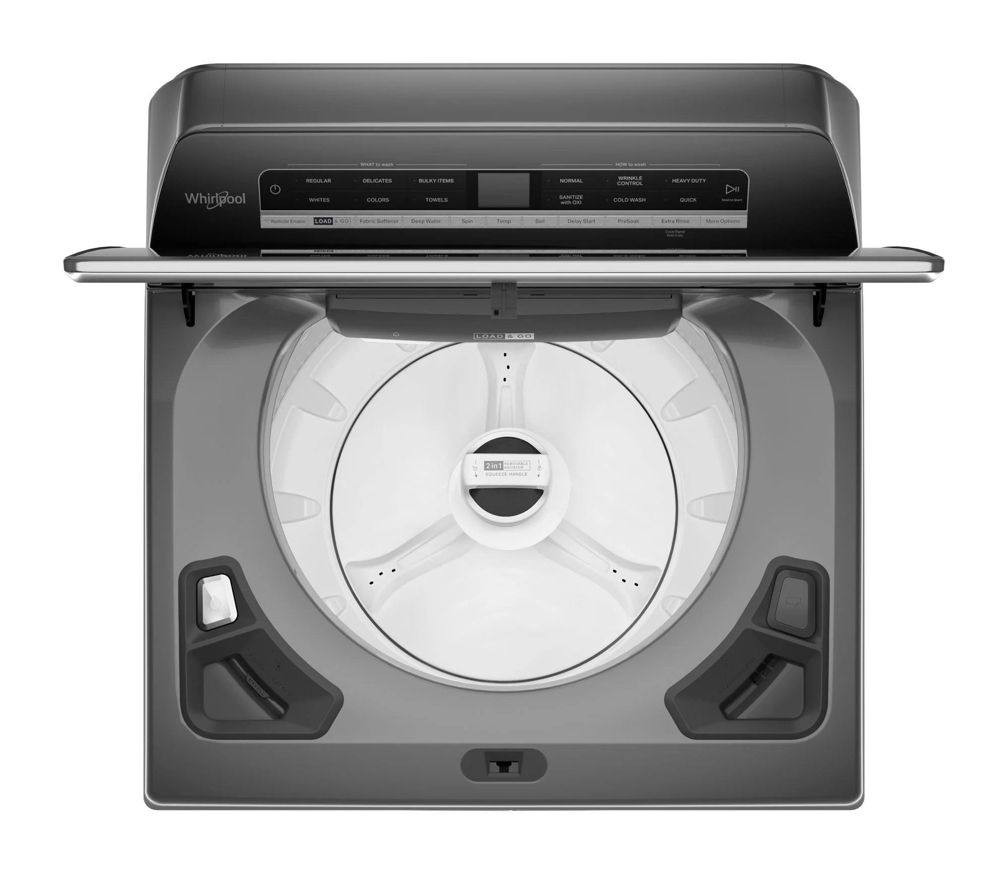 Whirlpool Chrome Shadow Top Load Washer with 2 in 1 Removeable Agitator (6.0 Cu Ft) - WTW8127LC - Image 5