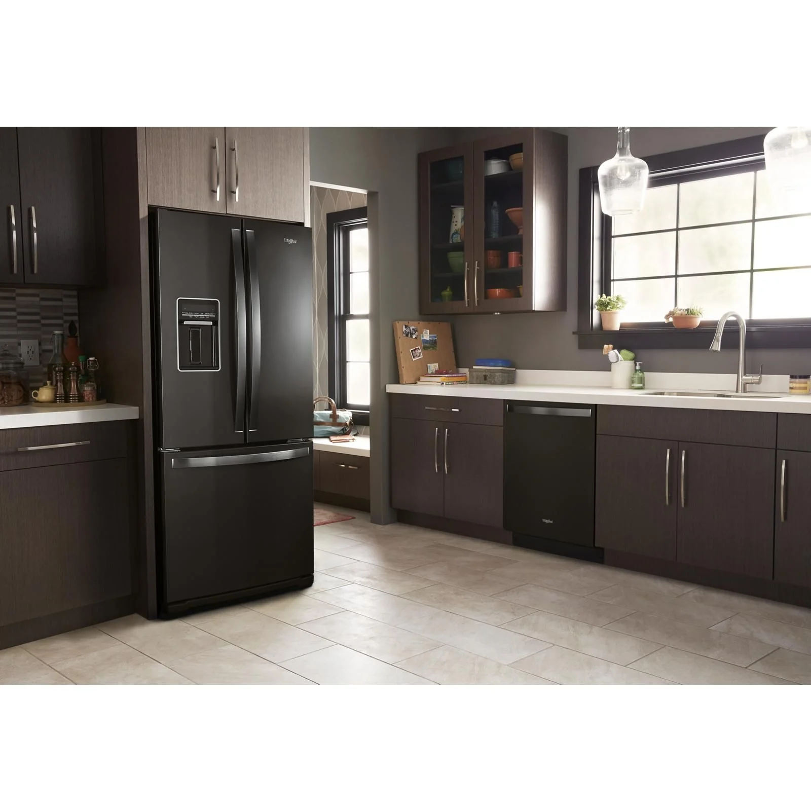 Whirlpool 30" 19.7 Cu. Ft. Fingerprint Resistant Black Stainless French Door Refrigerator - WRF560SEHV - Image 5