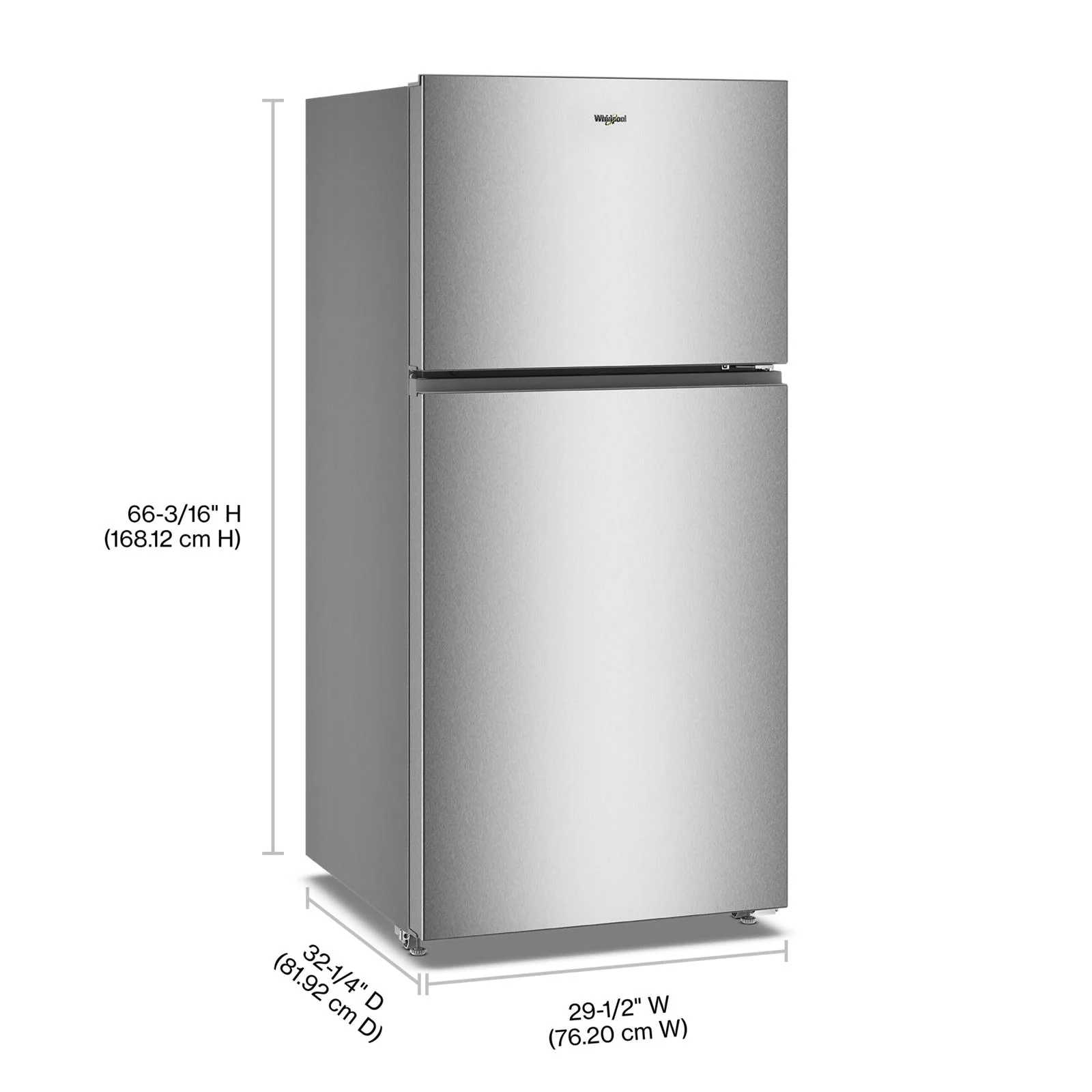 Whirlpool 30" 19.2 Cu. Ft. Fingerprint Resistant Stainless Top-Freezer Refrigerator - WRTX5419SZ - Image 6
