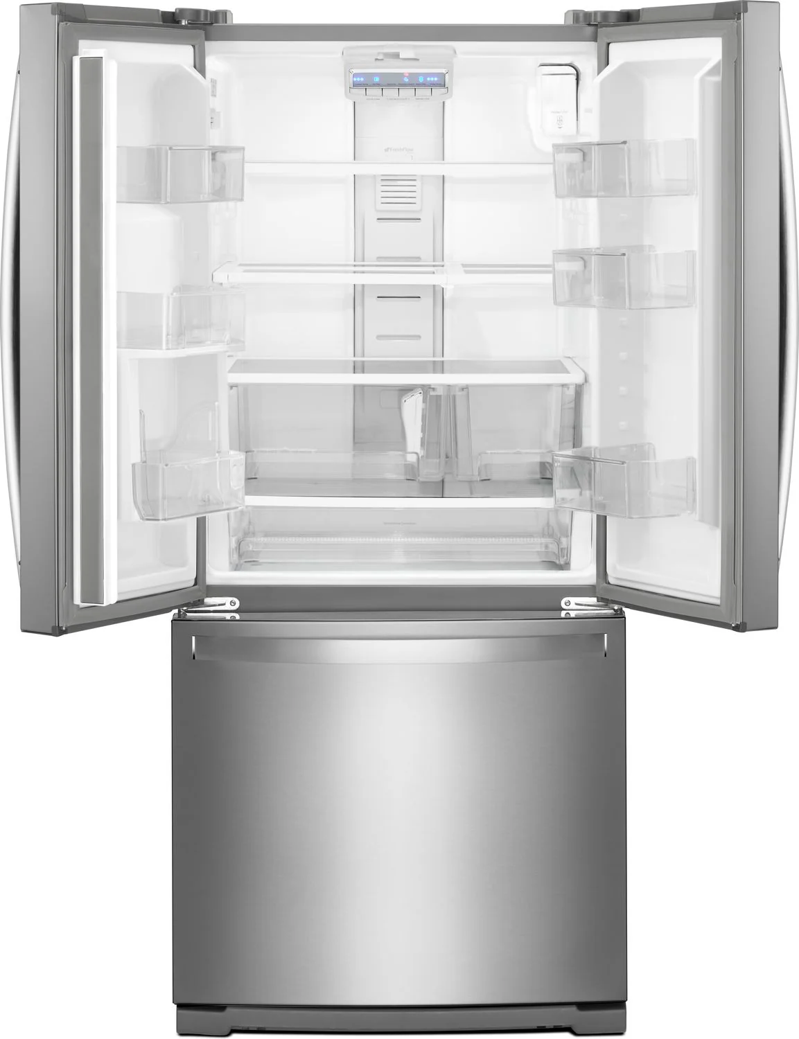 Whirlpool Fingerprint Resistant Stainless Kitchen Package with French Door Refrigerator, Electric Range & Built-In Dishwasher - Image 3