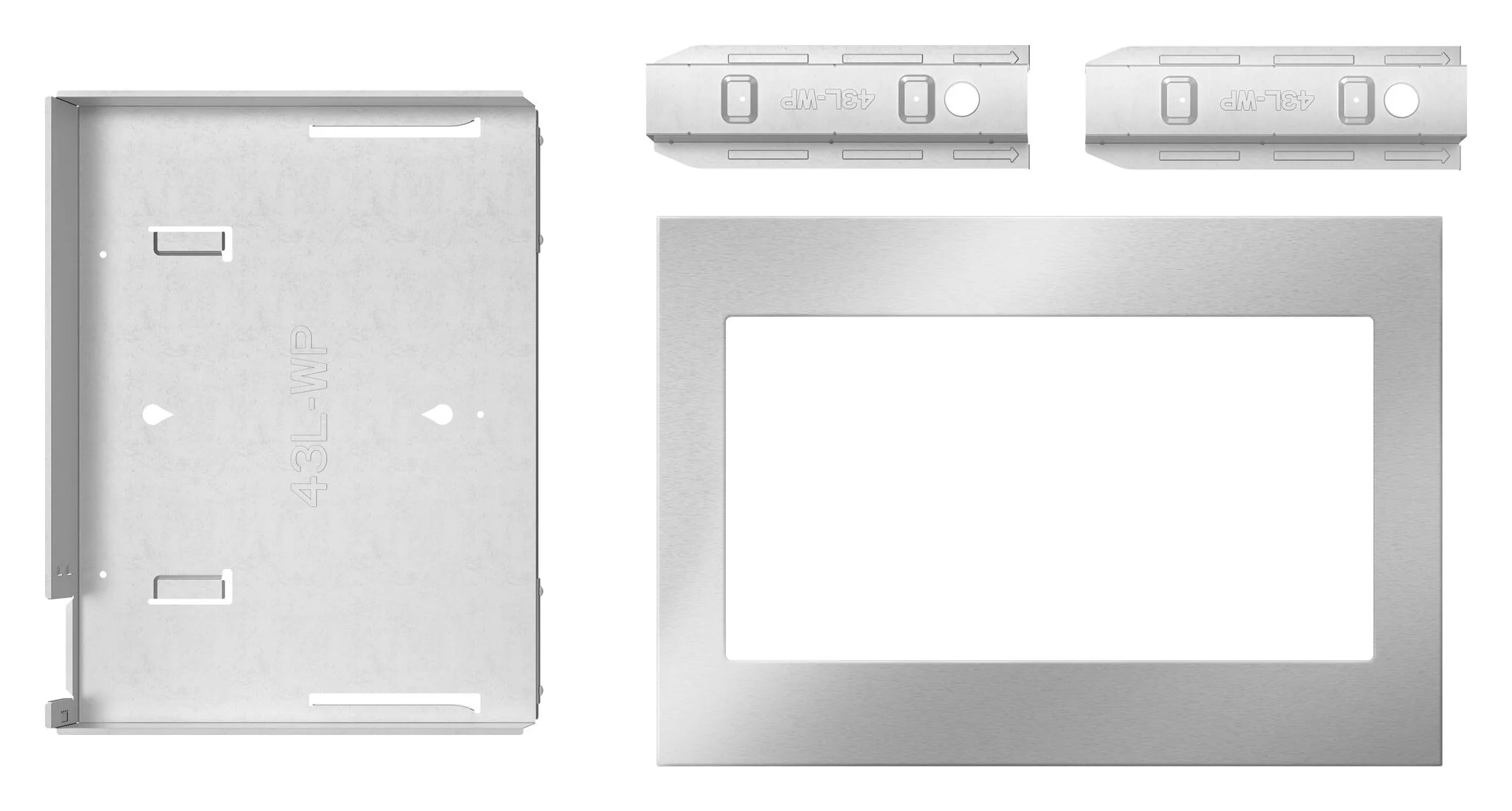 Whirlpool Fingerprint Resistant Stainless Steel 27" Microwave Trim Kit - MTK1627PZ - Image 2