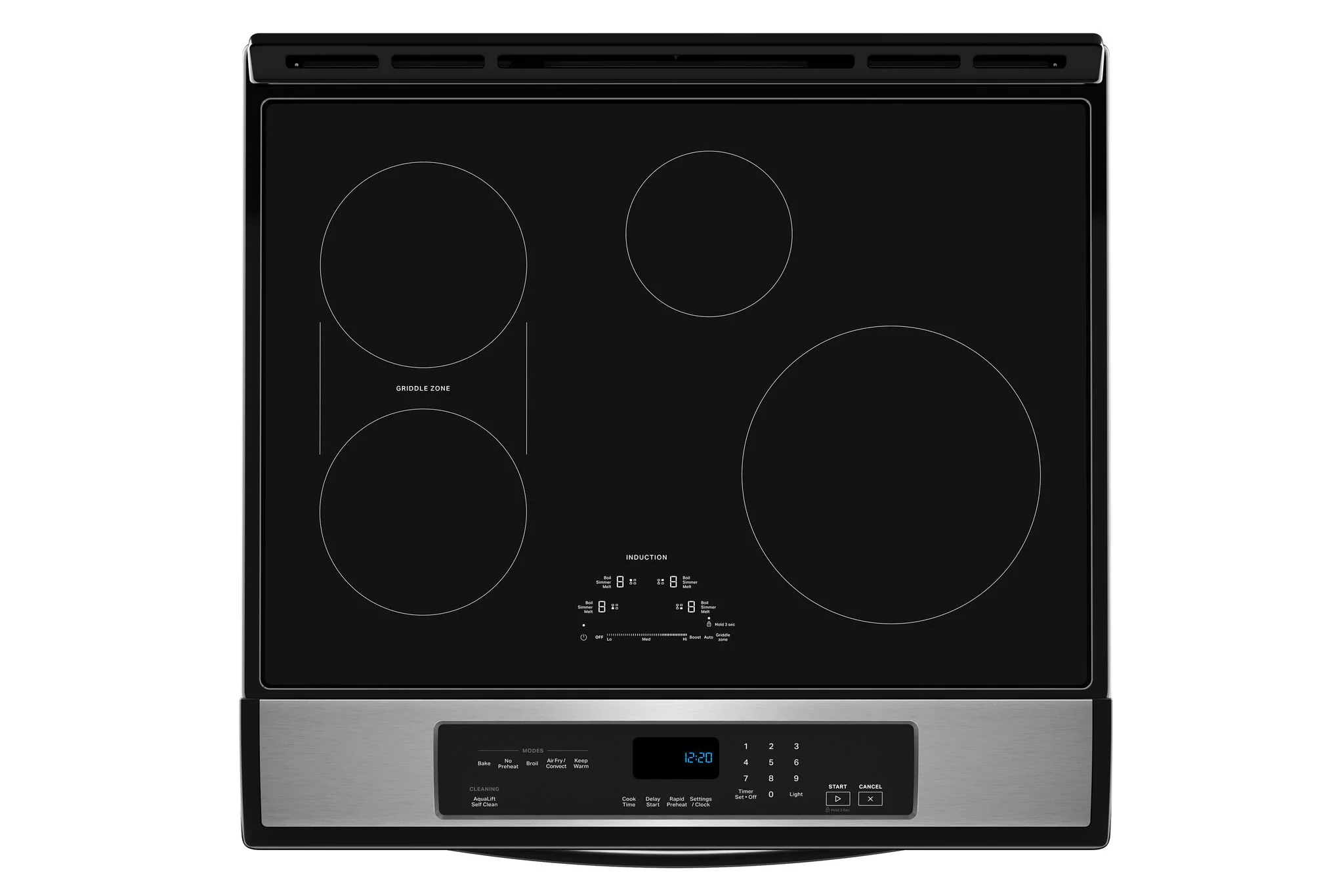 Whirlpool Fingerprint Resistant Stainless Steel 30" Induction Range (6.40 Cu Ft) - WSIS5030RZ - Image 4