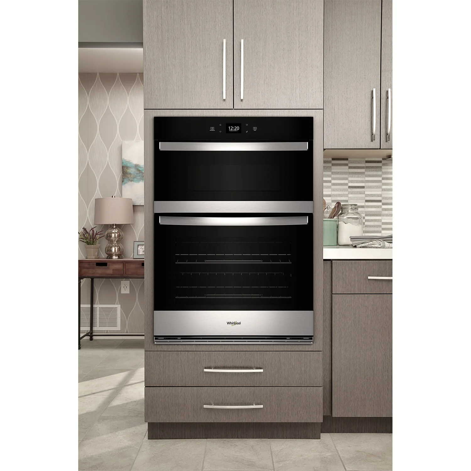 Whirlpool Fingerprint Resistant Stainless Steel Combi Wall Oven (6.40 Cu Ft) - WOEC5030LZ - Image 6