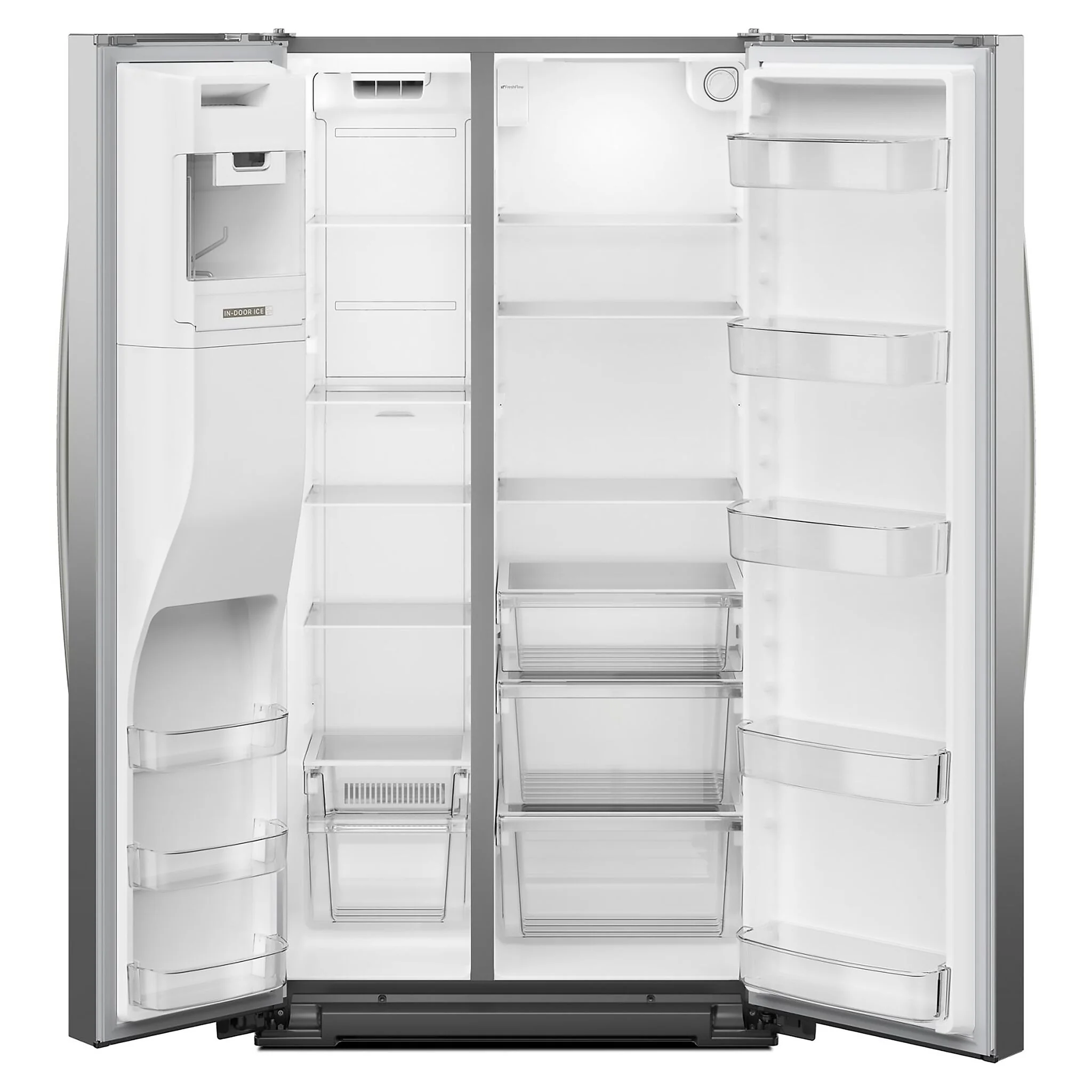 Whirlpool 35.75" 20.55 Cu. Ft. Fingerprint Resistant Stainless Steel Counter-Depth Side-by-Side Refrigerator - WRSC6536RZ - Image 3