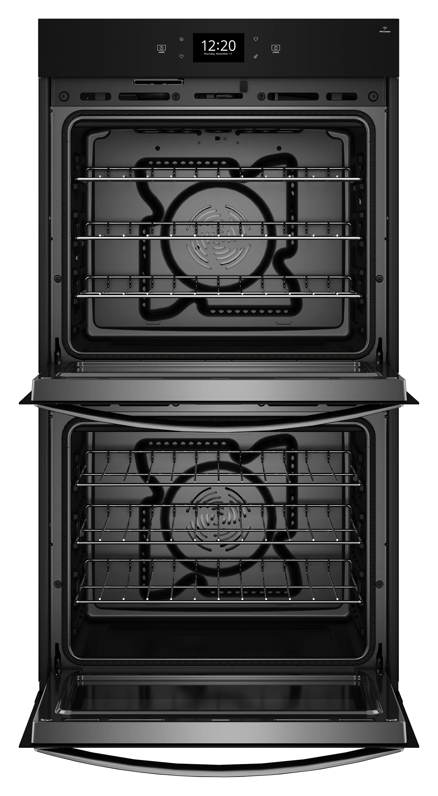 Whirlpool Fingerprint Resistant Stainless Steel Double Wall Oven (8.60 Cu Ft) - WOED7027PZ - Image 4