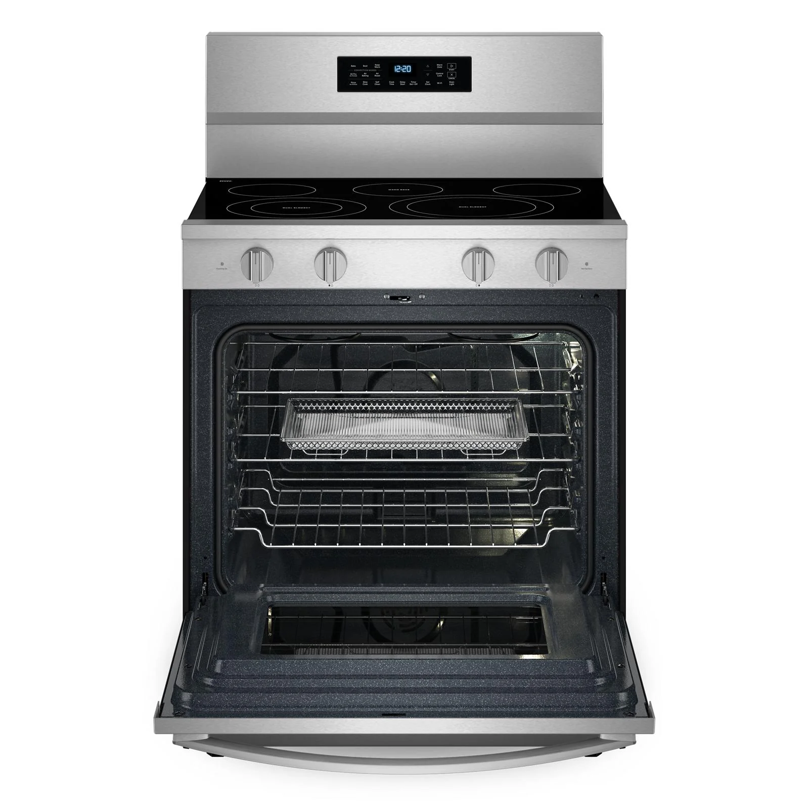 Whirlpool Fingerprint Resistant Stainless Steel Freestanding Electric Convection Range (5.3 cu.ft.) - YWFES7030SZ - Image 3