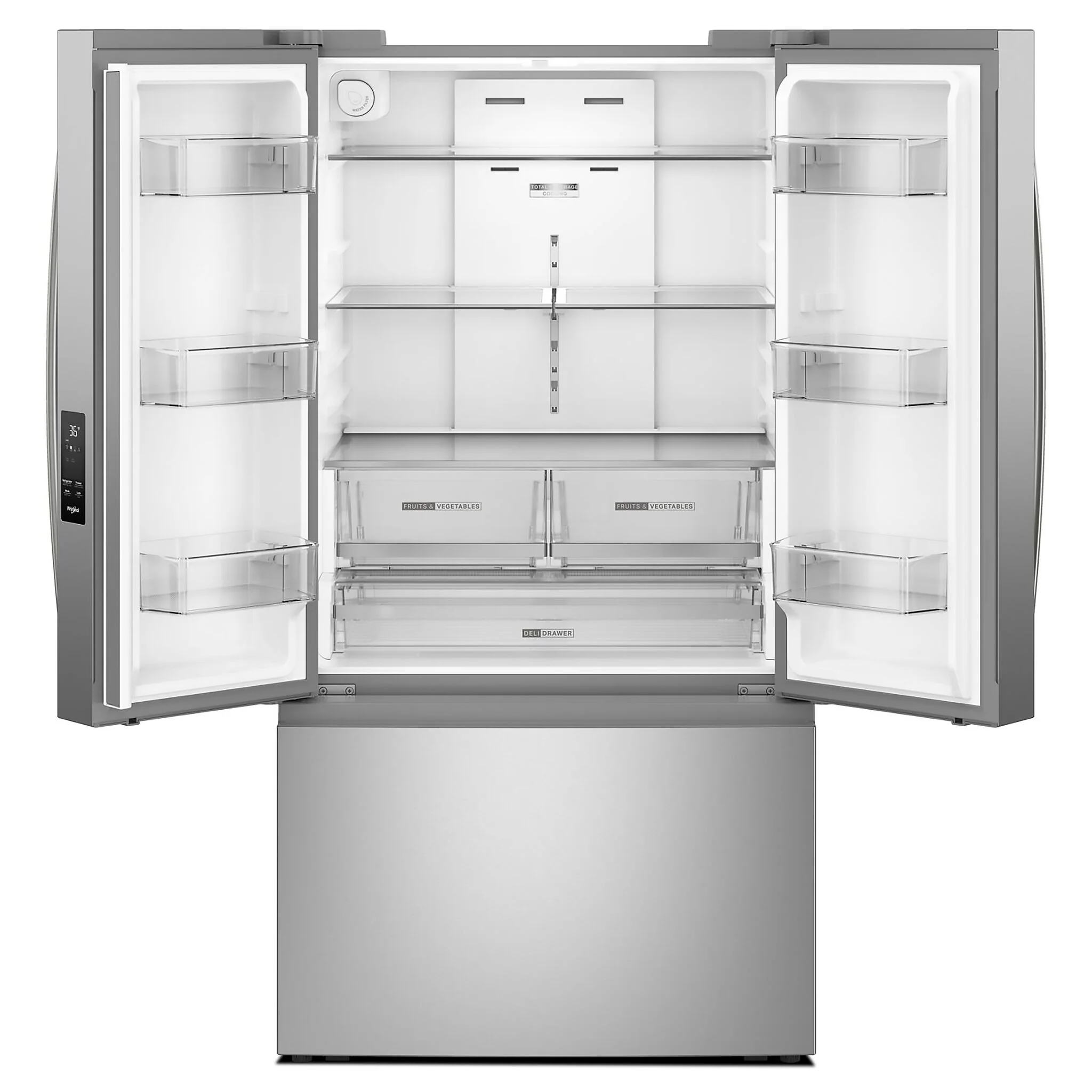 Whirlpool 36" 31 Cu. Ft. Fingerprint Resistant Stainless Steel Refrigerator - WRFF3336SZ - Image 3