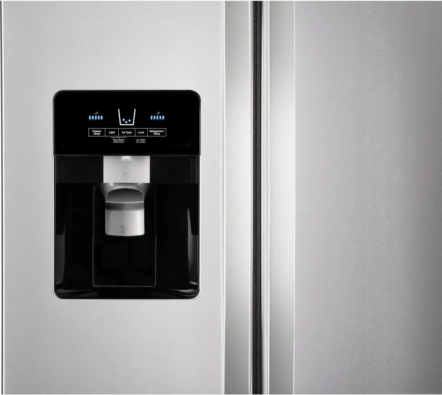 Whirlpool 36" 25 Cu. Ft. Monochromatic Stainless Steel Side-by-Side Refrigerator - WRS335SDHM - Image 4