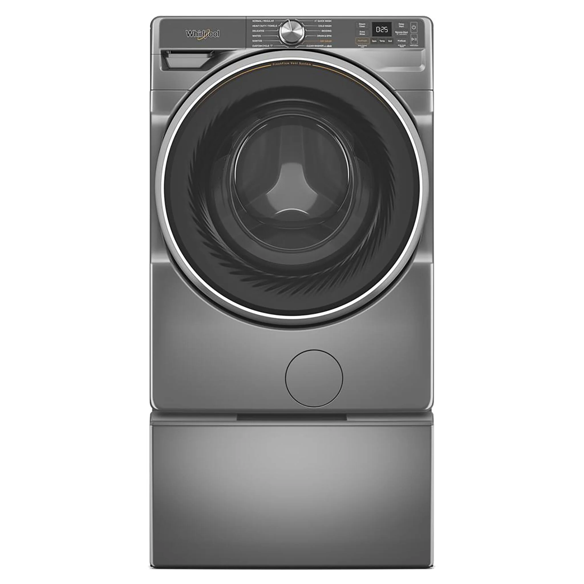 Whirlpool Radiant Silver Front-Load Washer with FreshFlow™ Vent System (5.8 Cu.Ft.) - WFW6720RR - Image 5