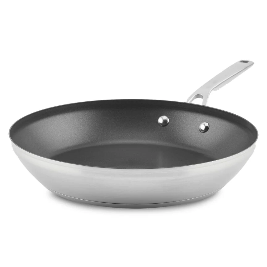 Whirlpool Stainless Steel 12" Nonstick Induction Frying Pan - W11463466 - Image 5
