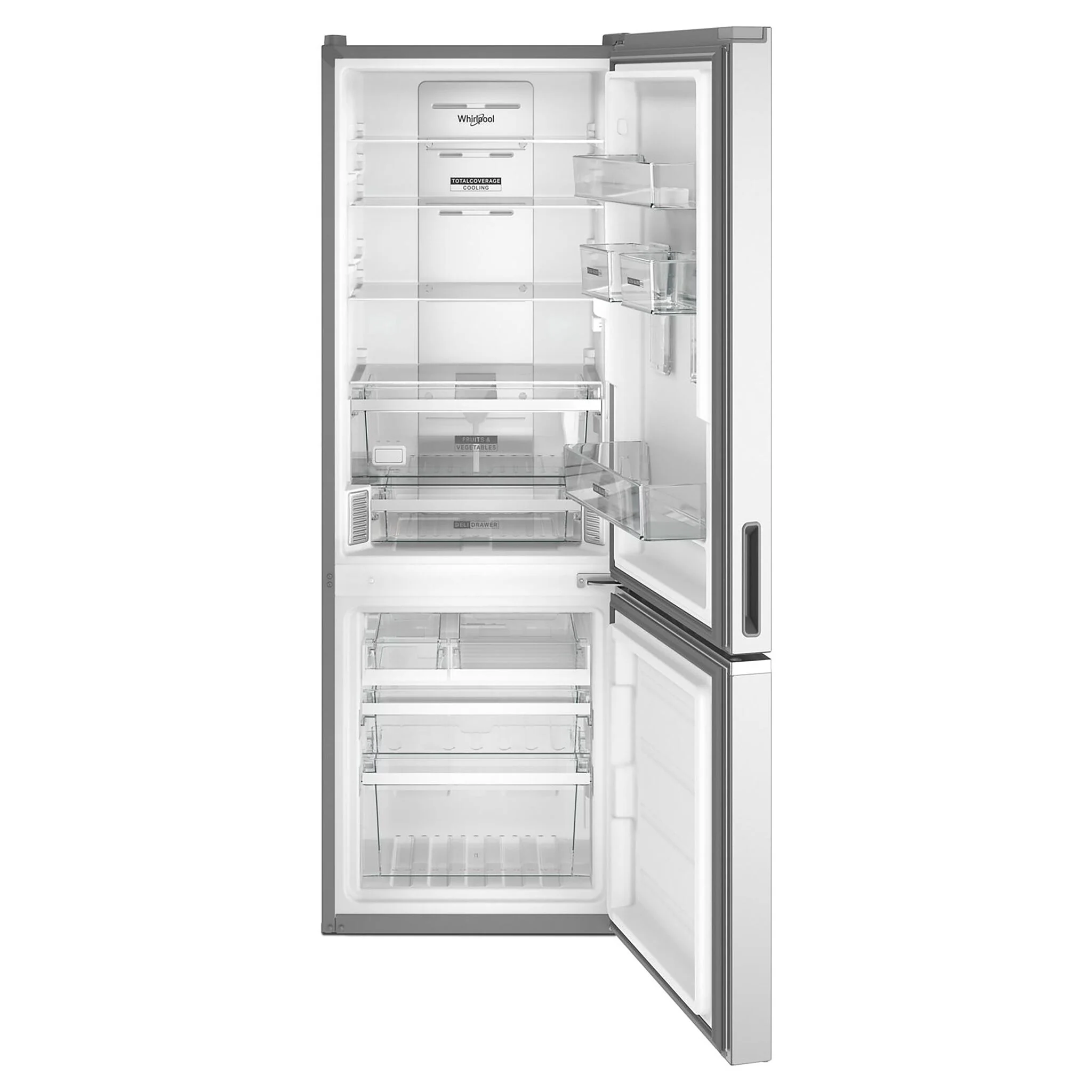 Whirlpool 24" 12.9 Cu. Ft. Stainless Steel Bottom-Freezer Refrigerator - WRB533CZJZ - Image 2