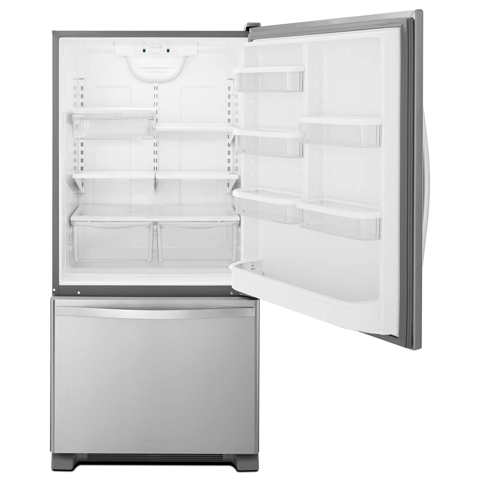 Whirlpool 30" 19 cu. Ft. Stainless Steel Bottom-Freezer Refrigerator - WRB329RFBM - Image 2