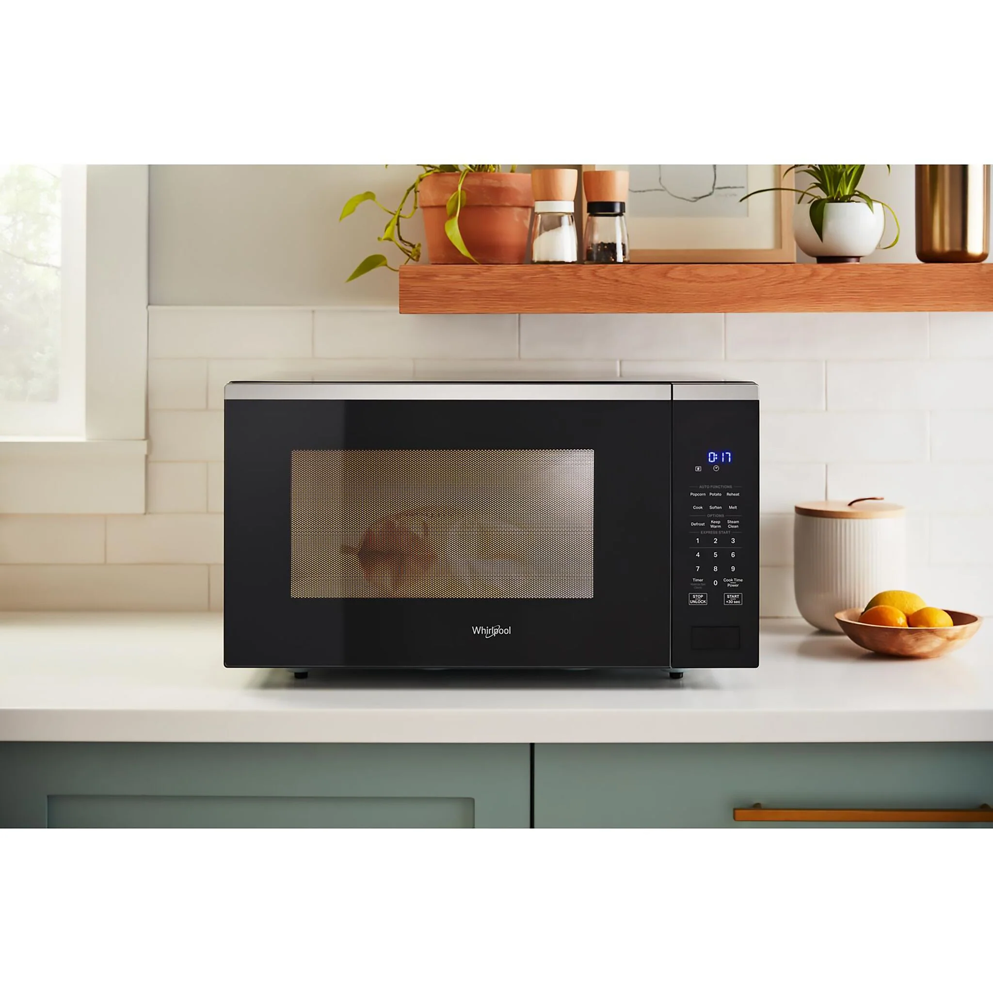Whirlpool Stainless Steel Countertop Microwave (1.6 Cu.Ft.) - YWMCS7022SS - Image 5