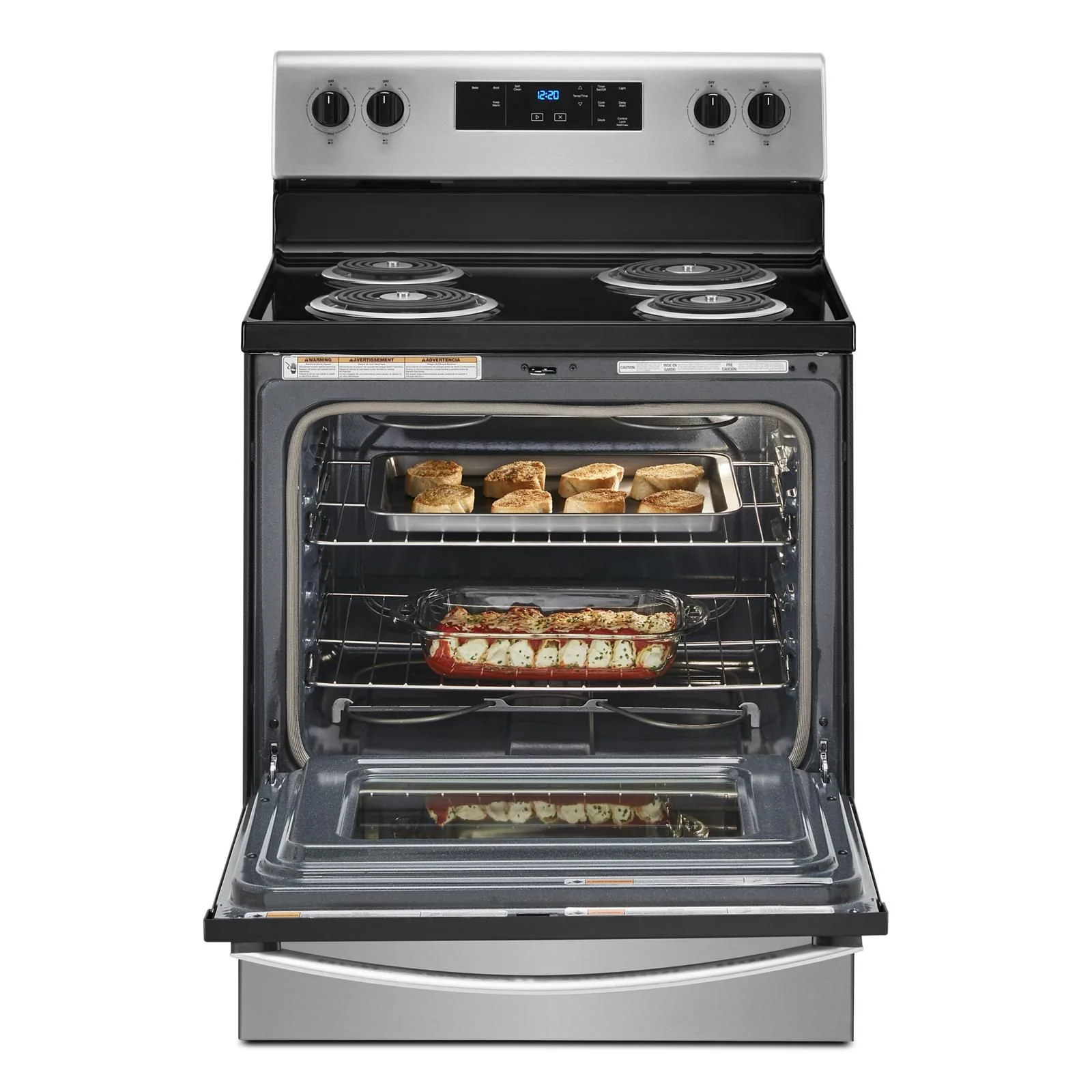 Whirlpool Stainless Steel Freestanding Electric Range (4.8 Cu. Ft.) - YWFC315S0JS - Image 4