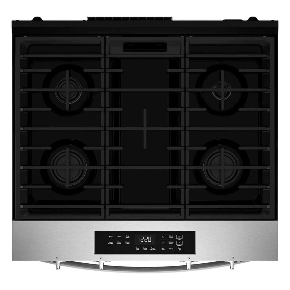 Whirlpool Stainless Steel Slide-In Smart Gas Range (5.0 Cu. Ft.) - WSGS3330TS - Image 7