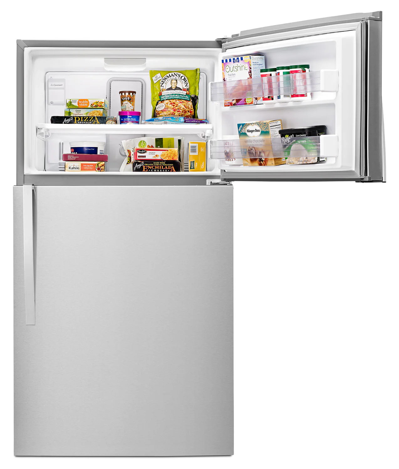 Whirlpool 33" 21.3 Cu. Ft. Stainless Steel Top-Freezer Refrigerator - WRT541SZDM - Image 6
