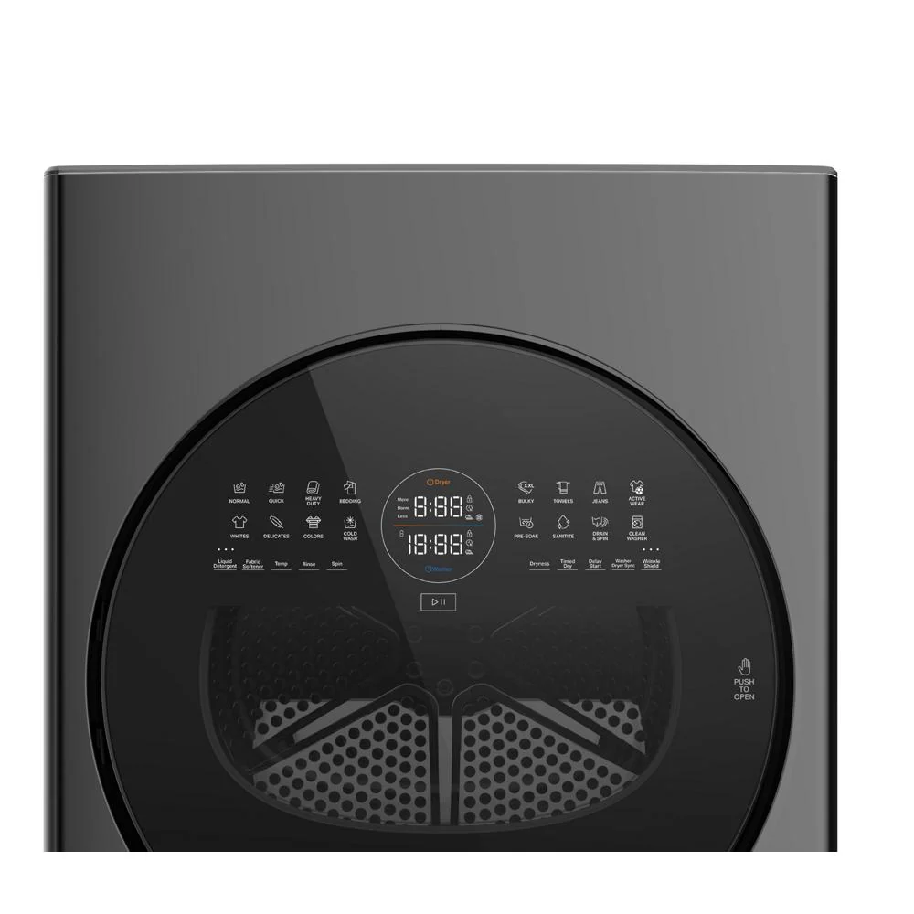 Whirlpool Titanium Metallic Electric 24in Laundry Tower - YWFH5424SJ - Image 6