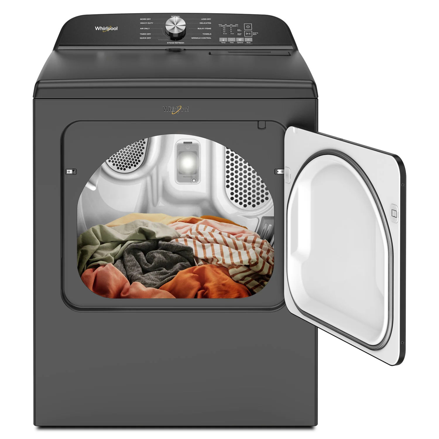Whirlpool Volcano Black Electric Dryer (7.00 Cu Ft) - YWED6150PB - Image 5