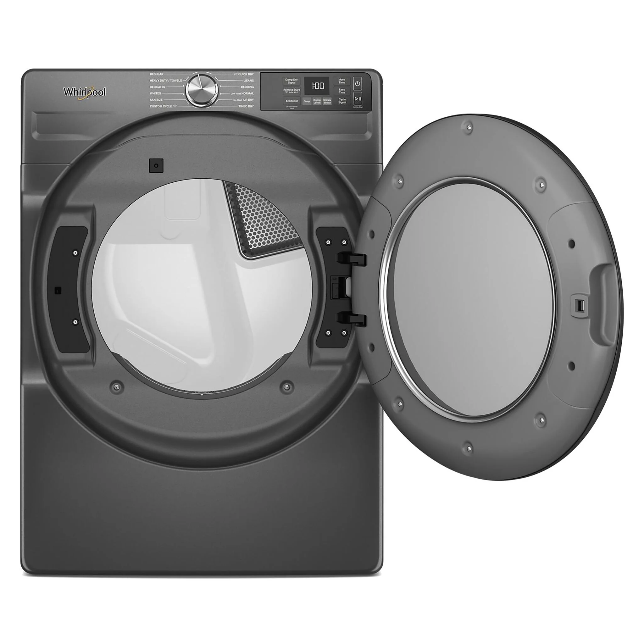 Whirlpool Volcano Black Electric Dryer with Wrinkle Shield™ (7.4 Cu.Ft.) - YWED5720RU - Image 2