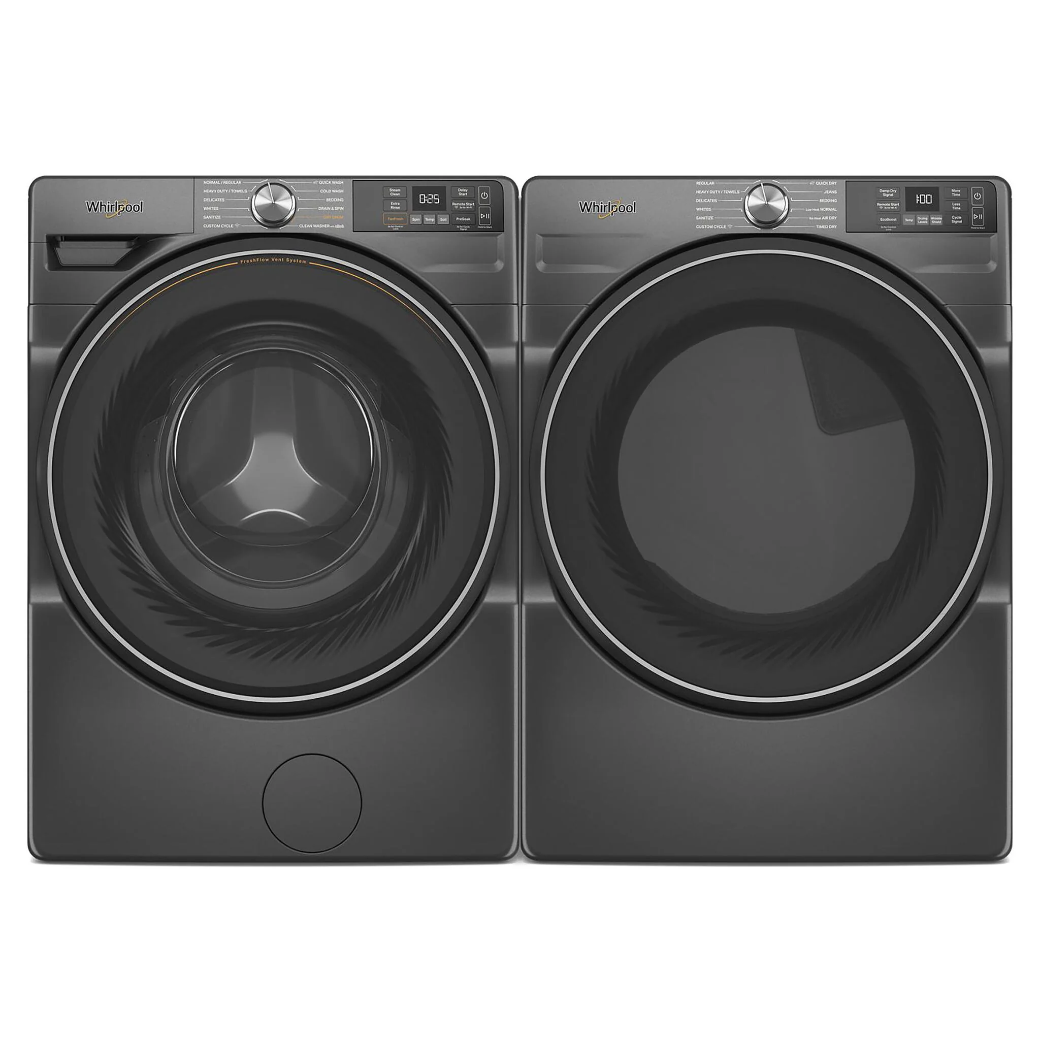 Whirlpool Volcano Black Electric Dryer with Wrinkle Shield™ (7.4 Cu.Ft.) - YWED5720RU - Image 3