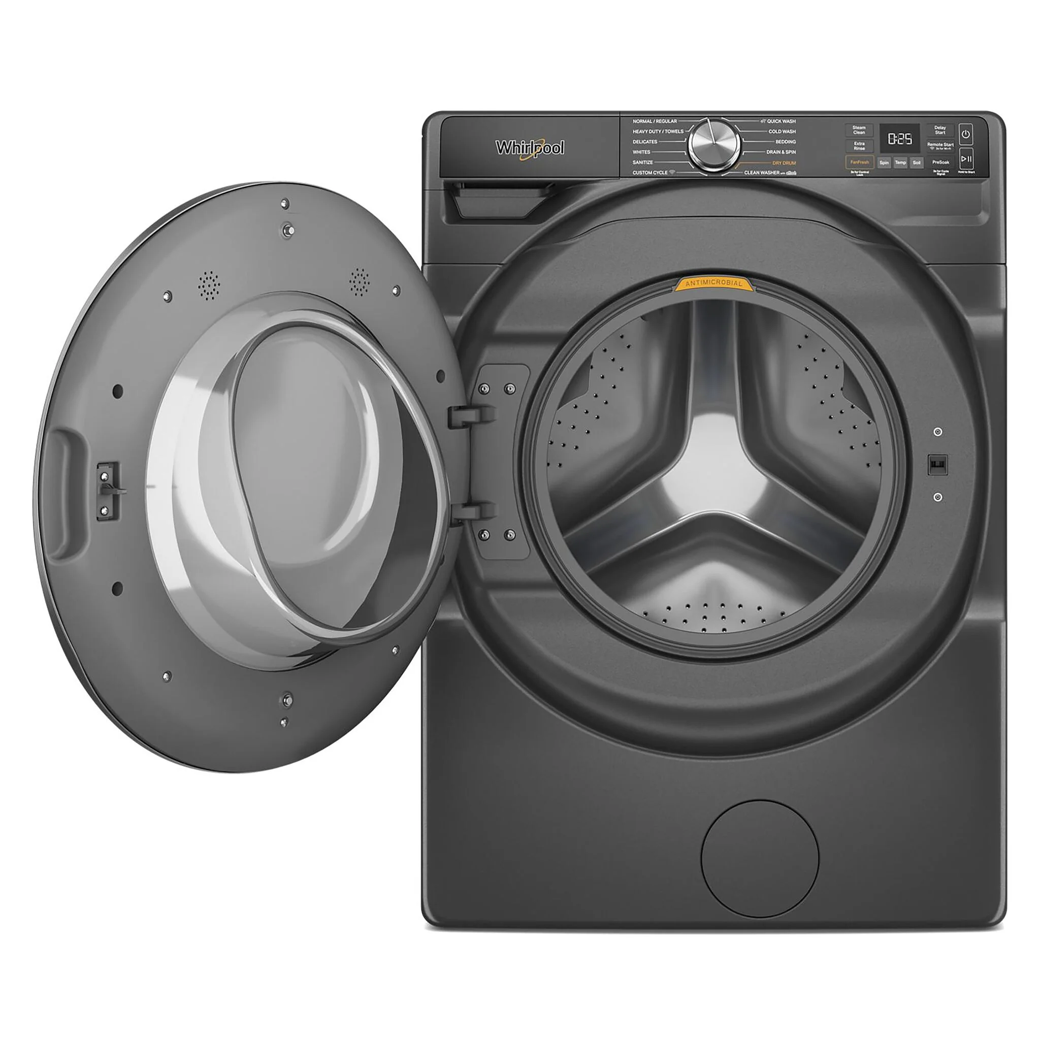 Whirlpool Volcano Black Front-Load Washer with FreshFlow™ Vent System (5.2 Cu.Ft.) - WFW5720RU - Image 3