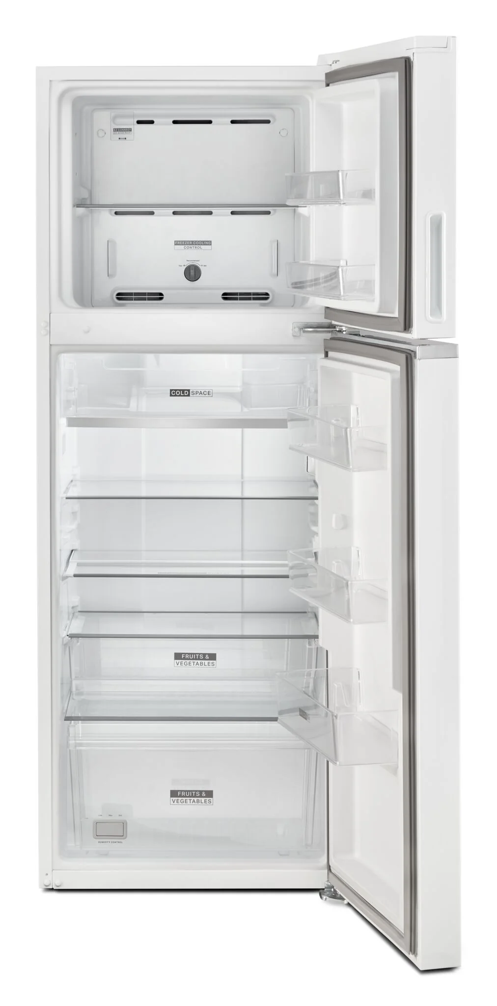 Whirlpool 24.5" 12.9 Cu. Ft. White Top-Freezer Refrigerator - WRT313CZLW - Image 2