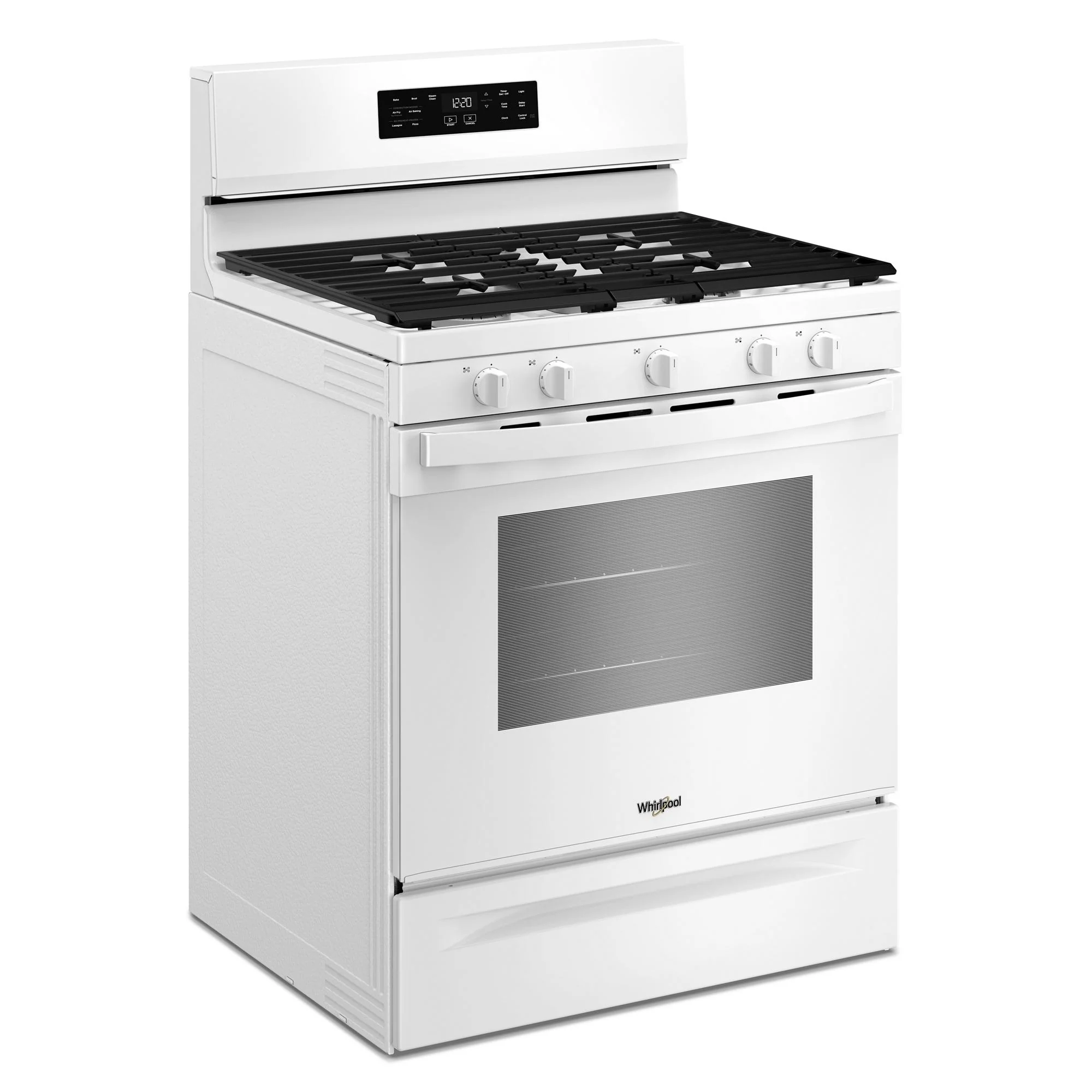 Whirlpool White Freestanding Gas Single Oven Convection Range (5.0 Cu. Ft.) - WFGS4530SW - Image 3