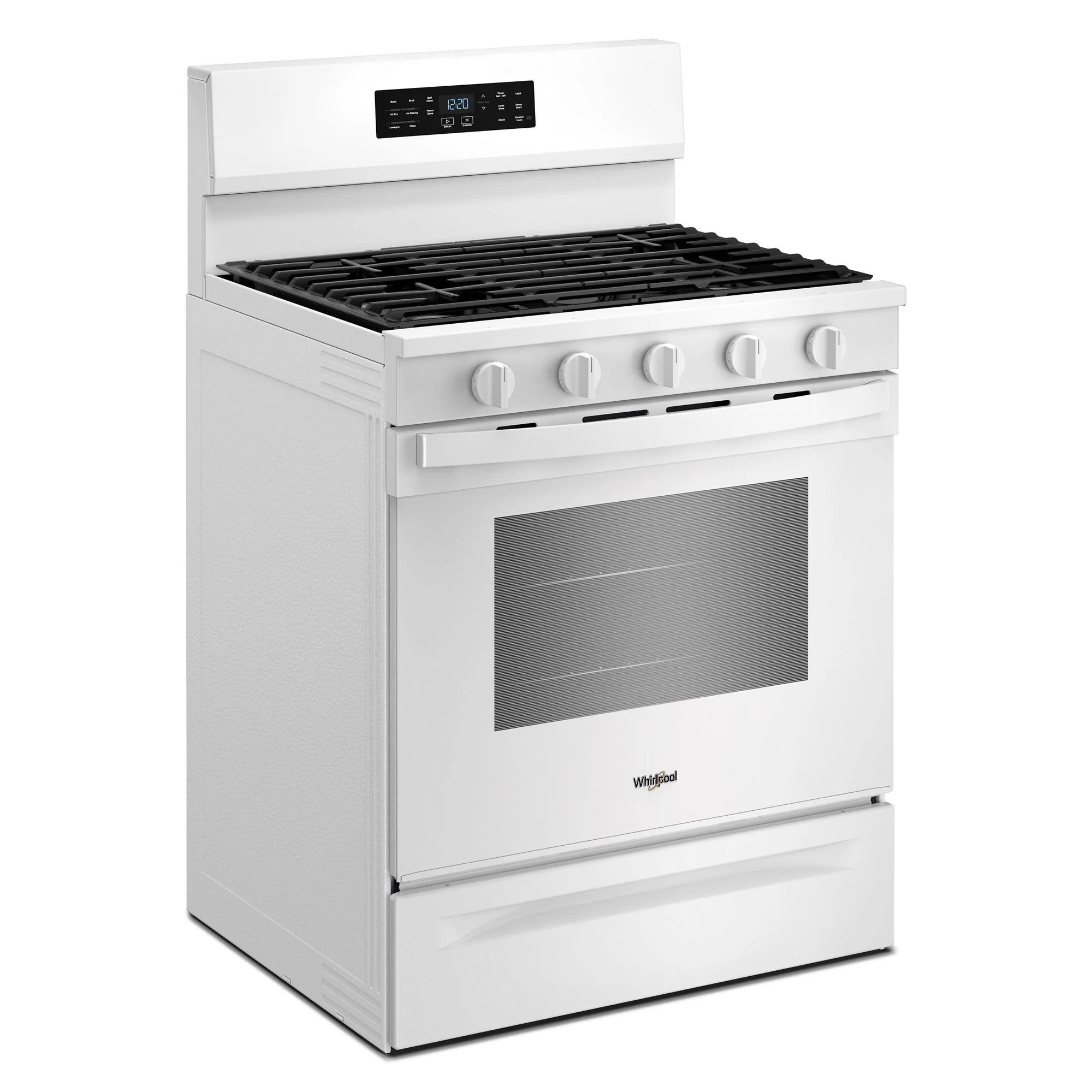 Whirlpool White Freestanding Gas Single Oven Convection Range (5.0 Cu. Ft.) - WFGS5730SW - Image 2