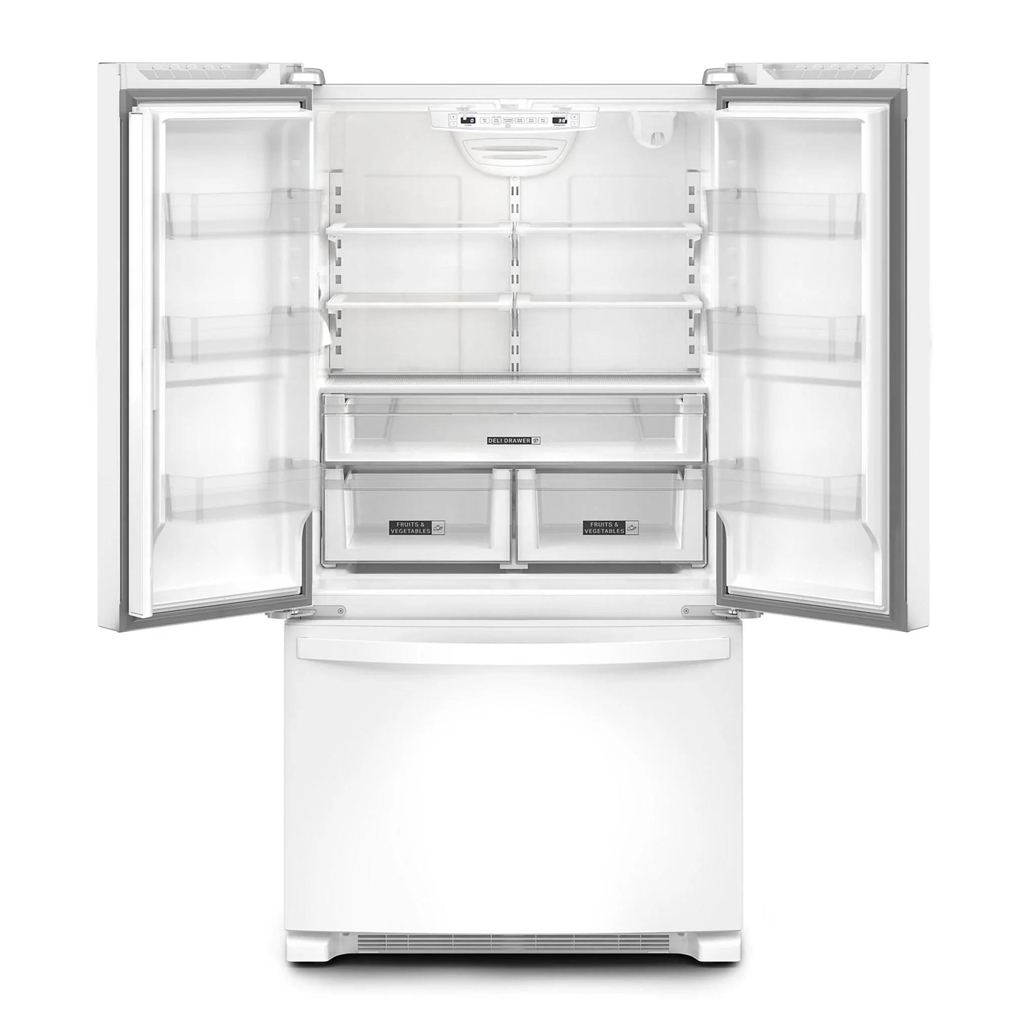Whirlpool 35.75" 20 Cu. Ft.  White French Door Refrigerator - WRFC2036RW - Image 3