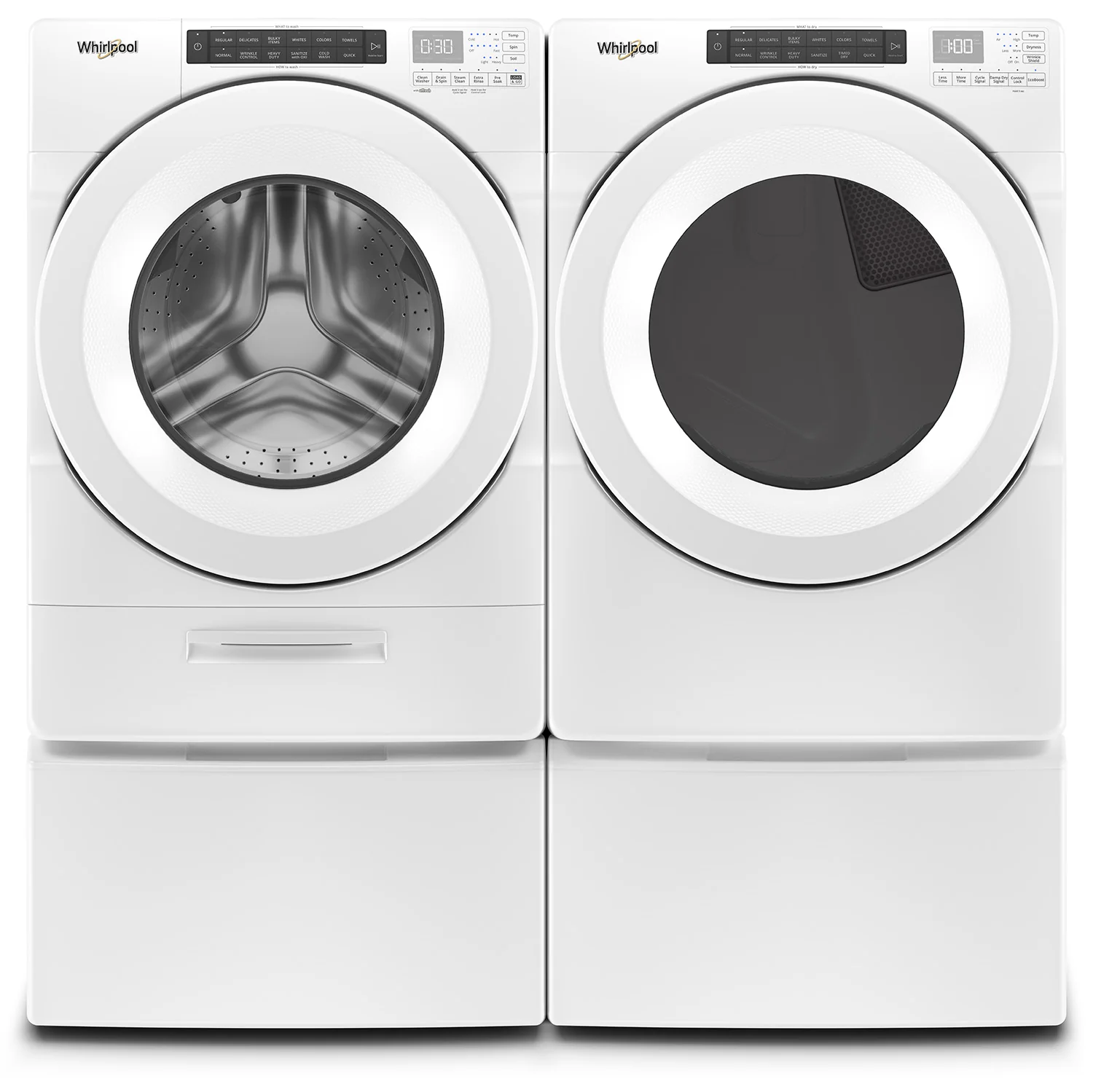 Whirlpool White Front-Load Washer (5.0 cu. ft.) & Electric Dryer 7.4 cu. ft.) - WFW560CHW/YWED560LHW - Image 2