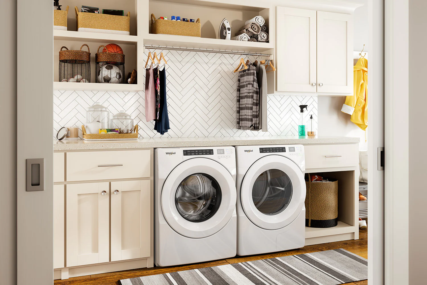 Whirlpool White Front-Load Washer (5.0 cu. ft.) & Electric Heat Pump Dryer (7.4 cu. ft.) - WFW560CHW/YWHD560CHW - Image 2