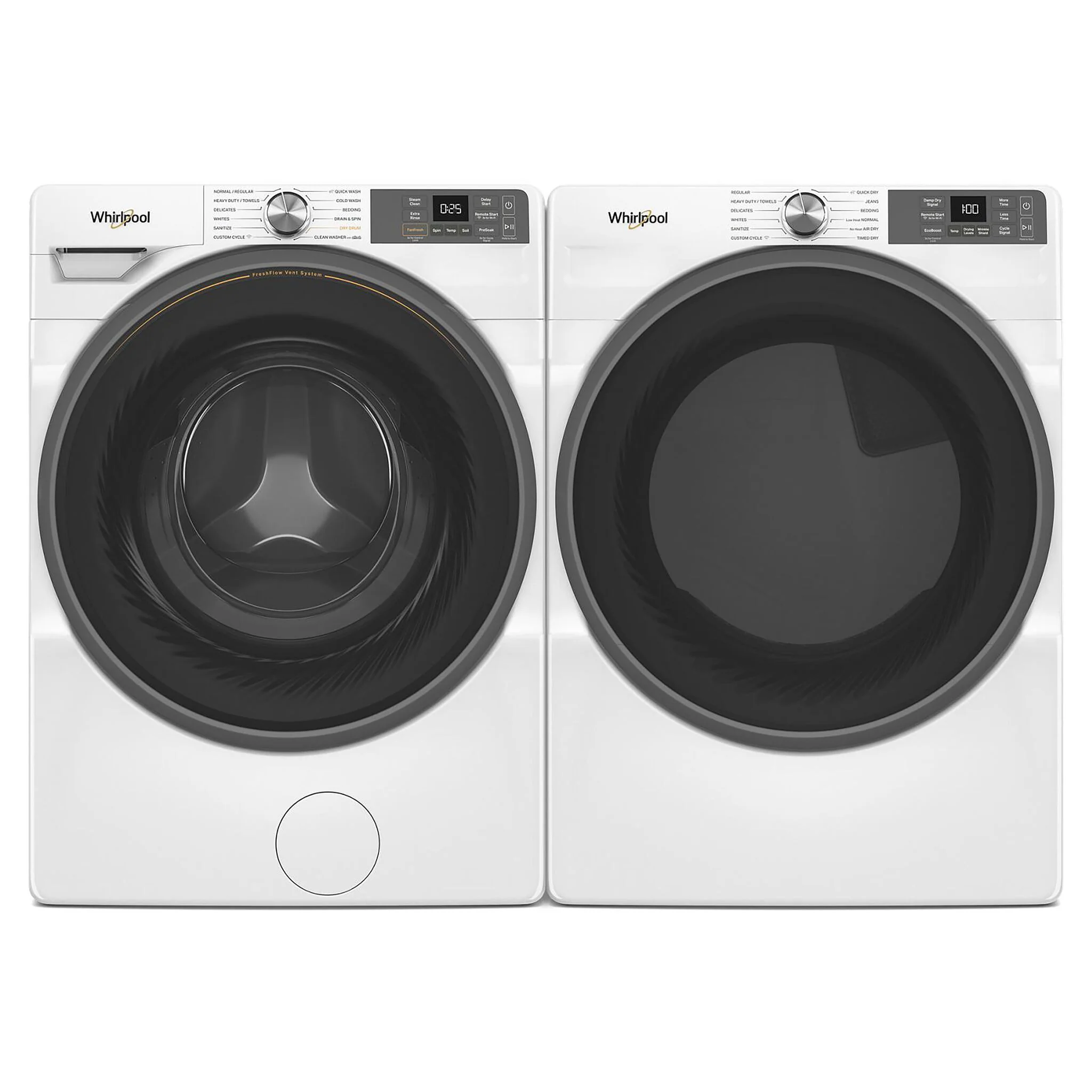Whirlpool White Front-Load Washer with FreshFlow™ Vent System (5.8 Cu.Ft.) - WFW6720RW - Image 4