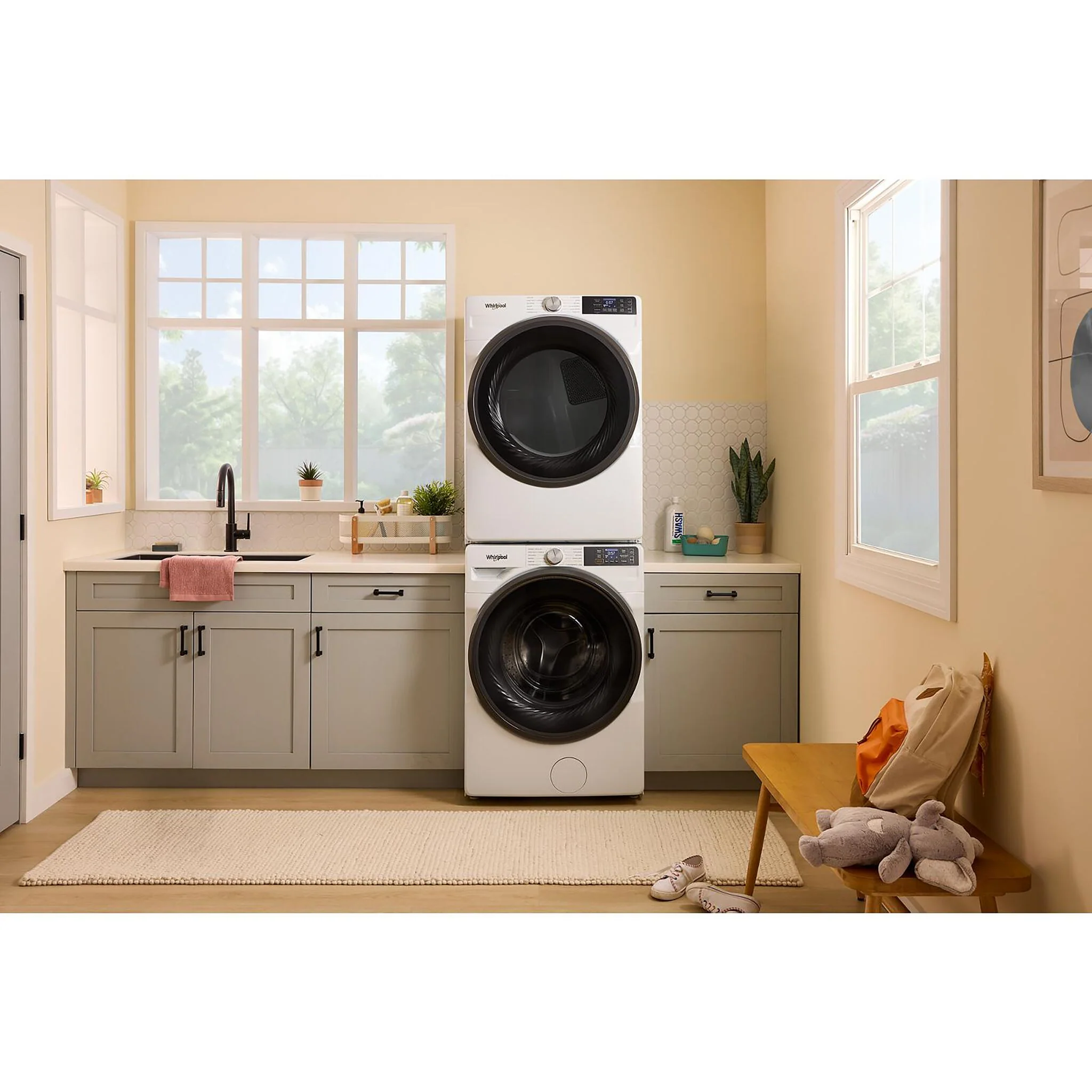 Whirlpool White Front-Load Washer with FreshFlow™ Vent System (5.8 Cu.Ft.) - WFW6720RW - Image 5
