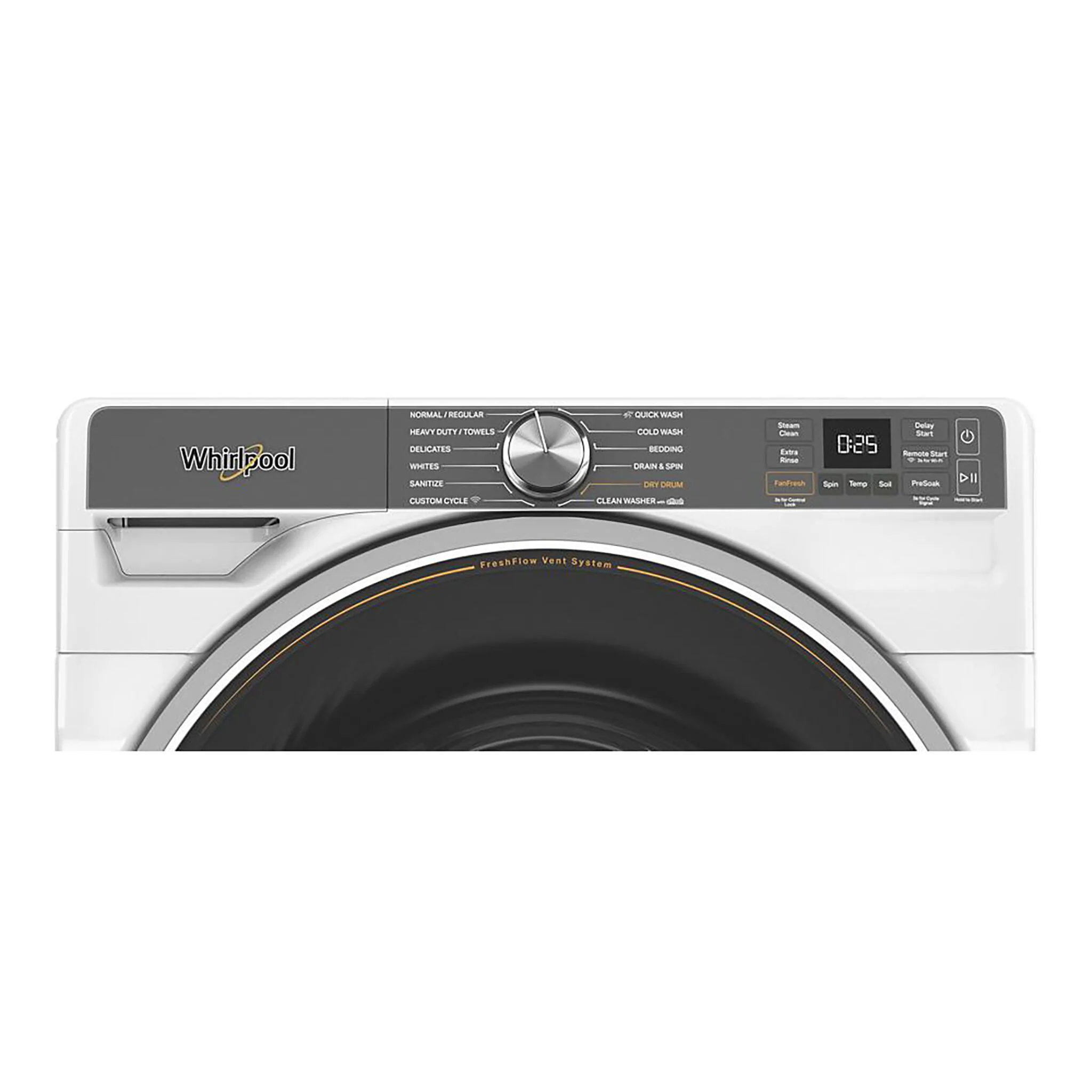 Whirlpool White Front-Load Washer with FreshFlow™ Vent System (5.8 Cu.Ft.) - WFW6720RW - Image 7