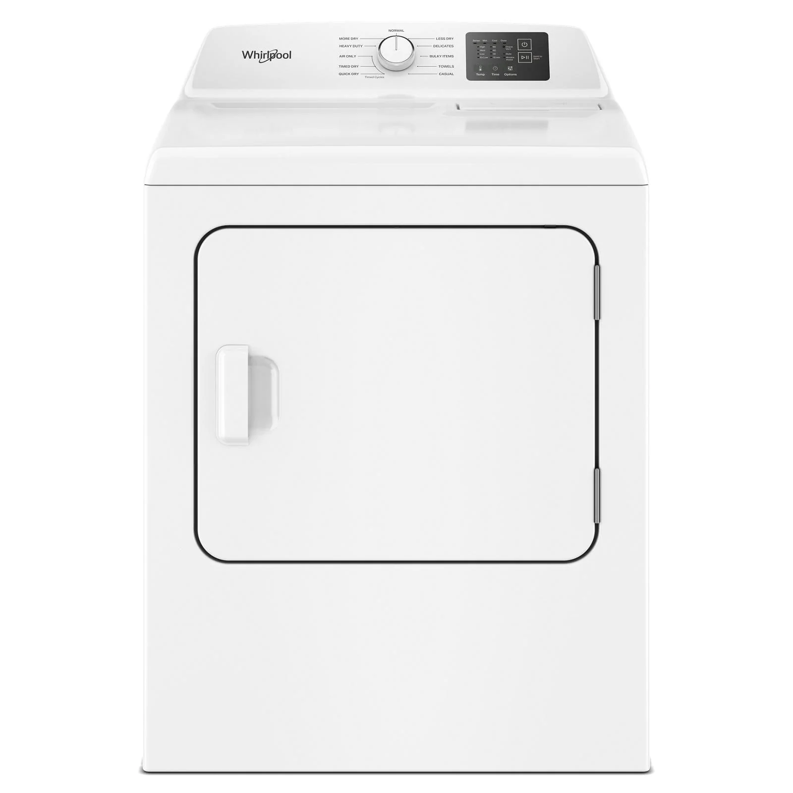 Whirlpool White Gas Dryer (7.0 Cu. Ft.) with Adaptive Dry - WGD4105SW - Image 2