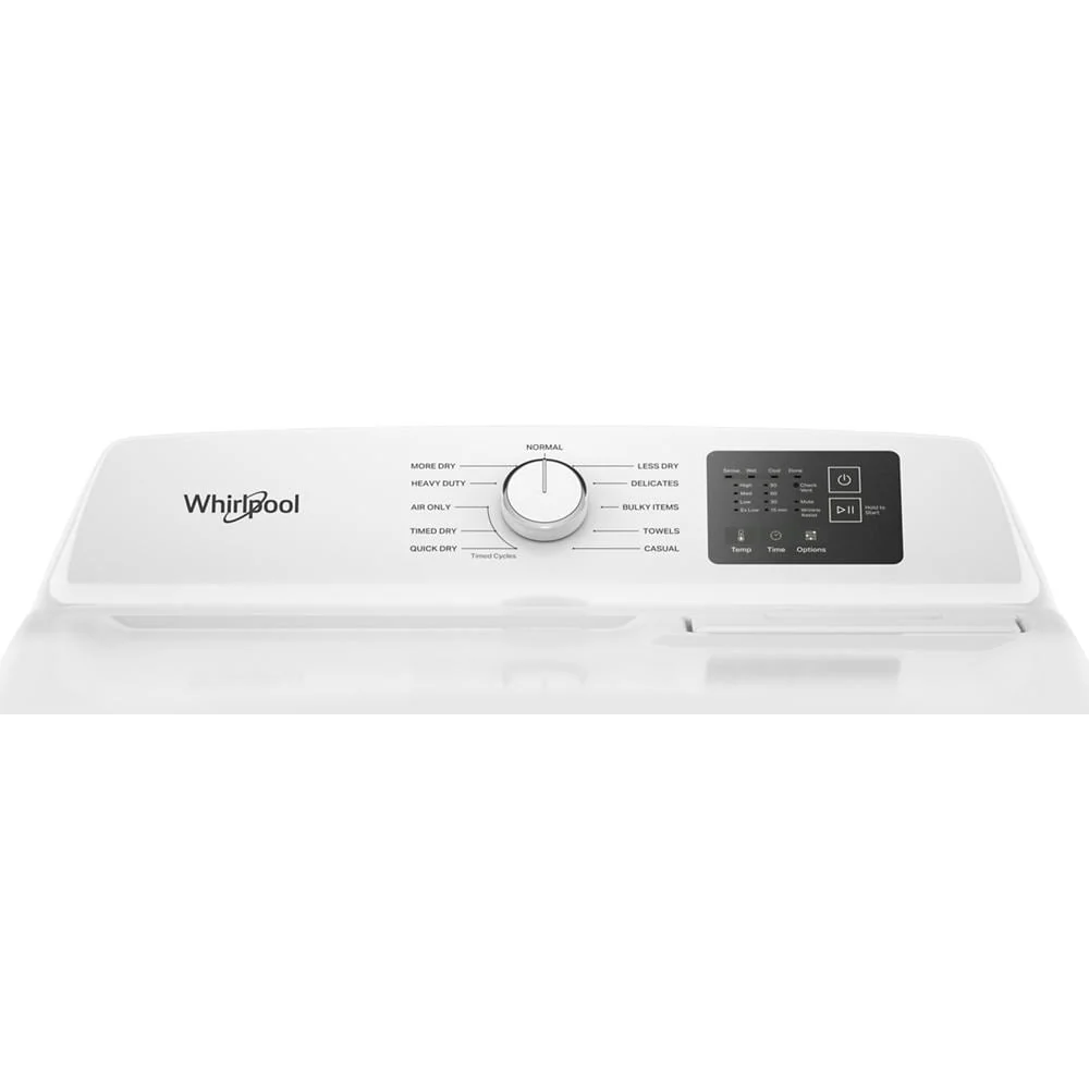 Whirlpool White Gas Dryer (7.0 Cu. Ft.) with Adaptive Dry - WGD4105SW - Image 5