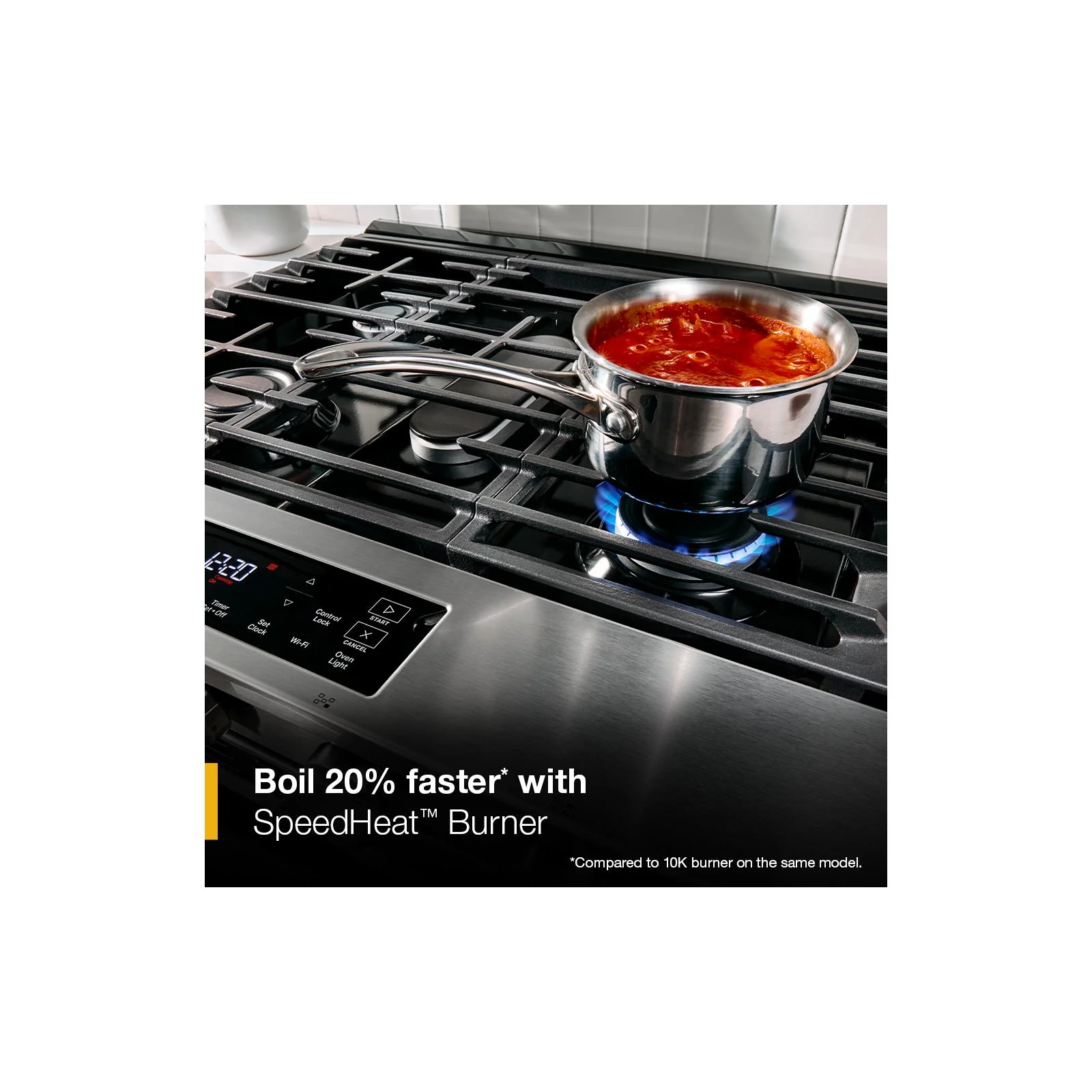 Whirlpool White Slide-In Smart Gas Convection Range (5.0 Cu. Ft.) - WSGS4530TW - Image 12