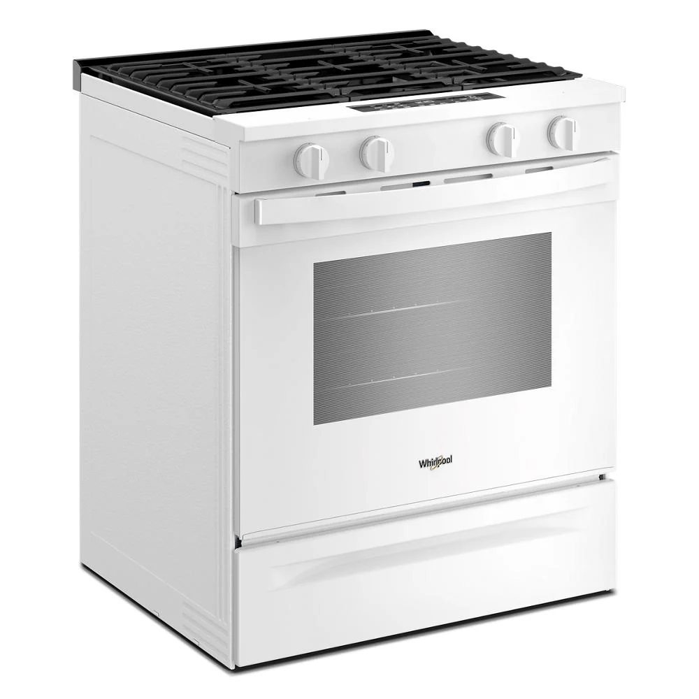 Whirlpool White Slide-In Smart Gas Convection Range (5.0 Cu. Ft.) - WSGS4530TW - Image 4