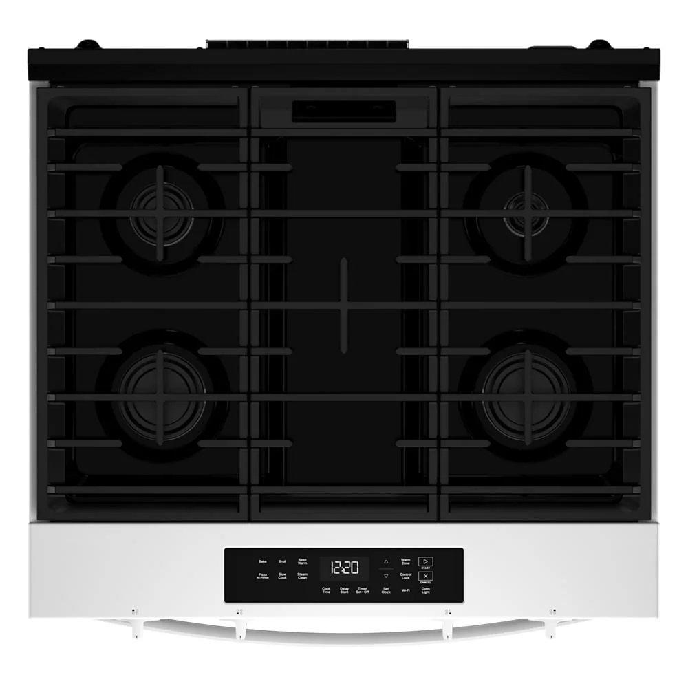 Whirlpool White Slide-In Smart Gas Range (5.0 Cu. Ft.) - WSGS3330TW - Image 8