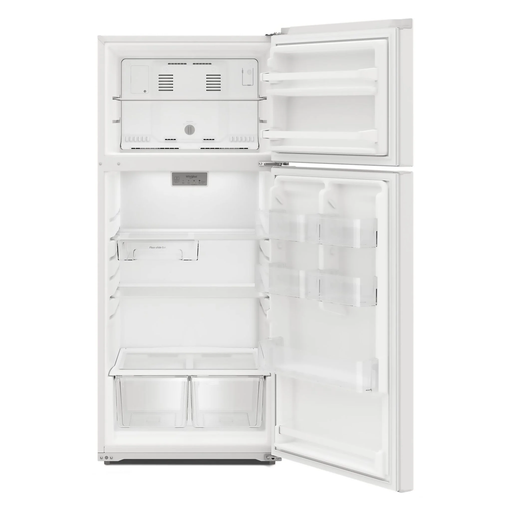 Whirlpool 28.25" 16.3 Cu. Ft. White Top-Freezer Refrigerator - WRTX5328PW - Image 3