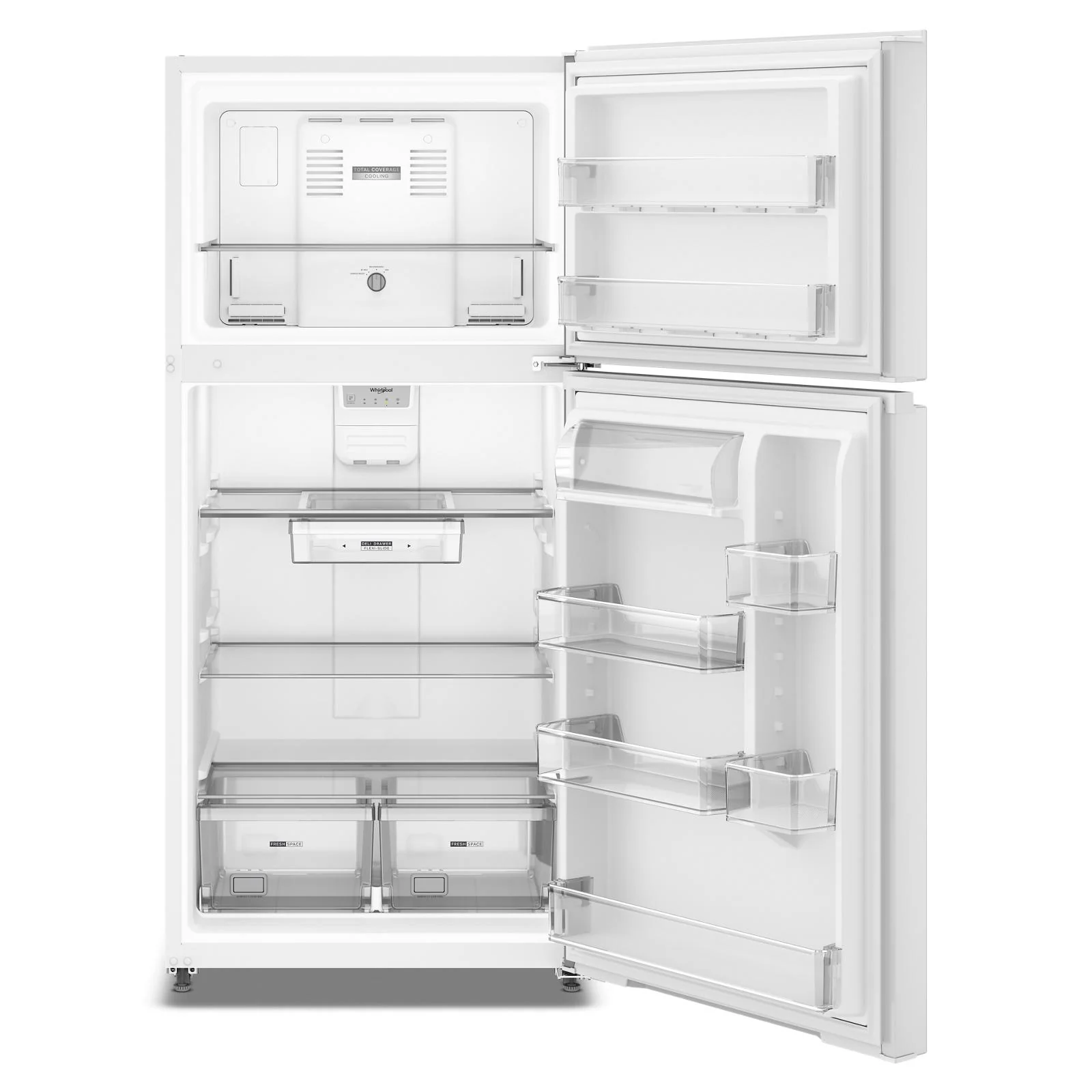 Whirlpool 30" 19.2 Cu. Ft. White Top-Freezer Refrigerator - WRTX5419SW - Image 4