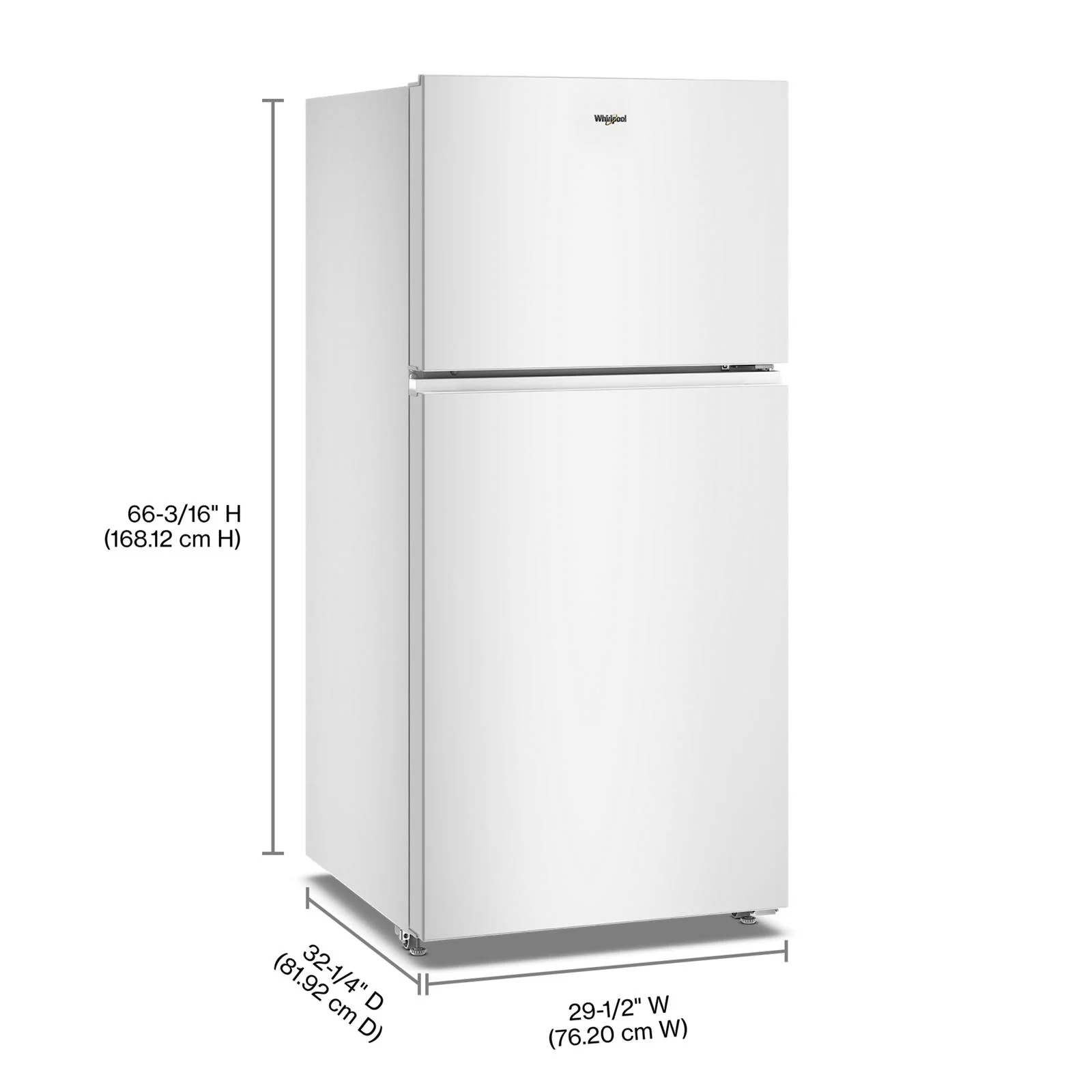 Whirlpool 30" 19.2 Cu. Ft. White Top-Freezer Refrigerator - WRTX5419SW - Image 5